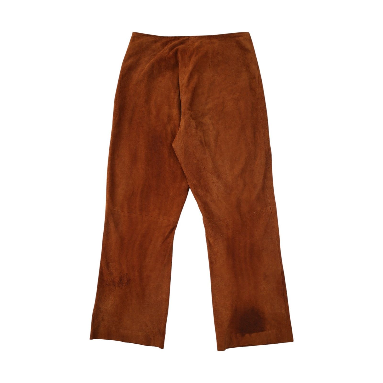 Yves Saint Laurent 1996 Goat Fur Suede Leather Lace Up Pants Size 26" / US 2 / IT 38 - 2 Thumbnail