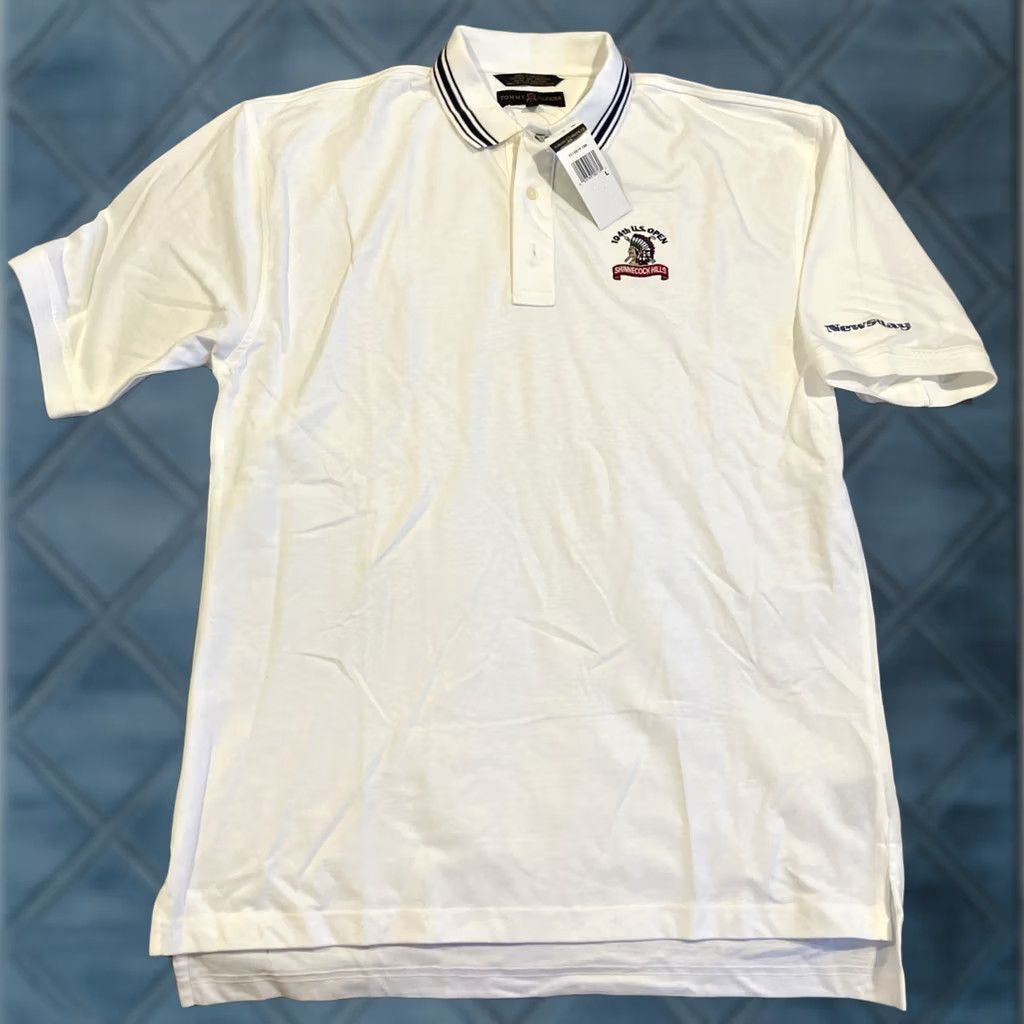 Tommy Hilfiger VINTAGE Tommy Hilfiger Golf Polo Shinnecock Hills 104th US Open White L Men Mens Size US L / EU 52-54 / 3 - 1 Thumbnail