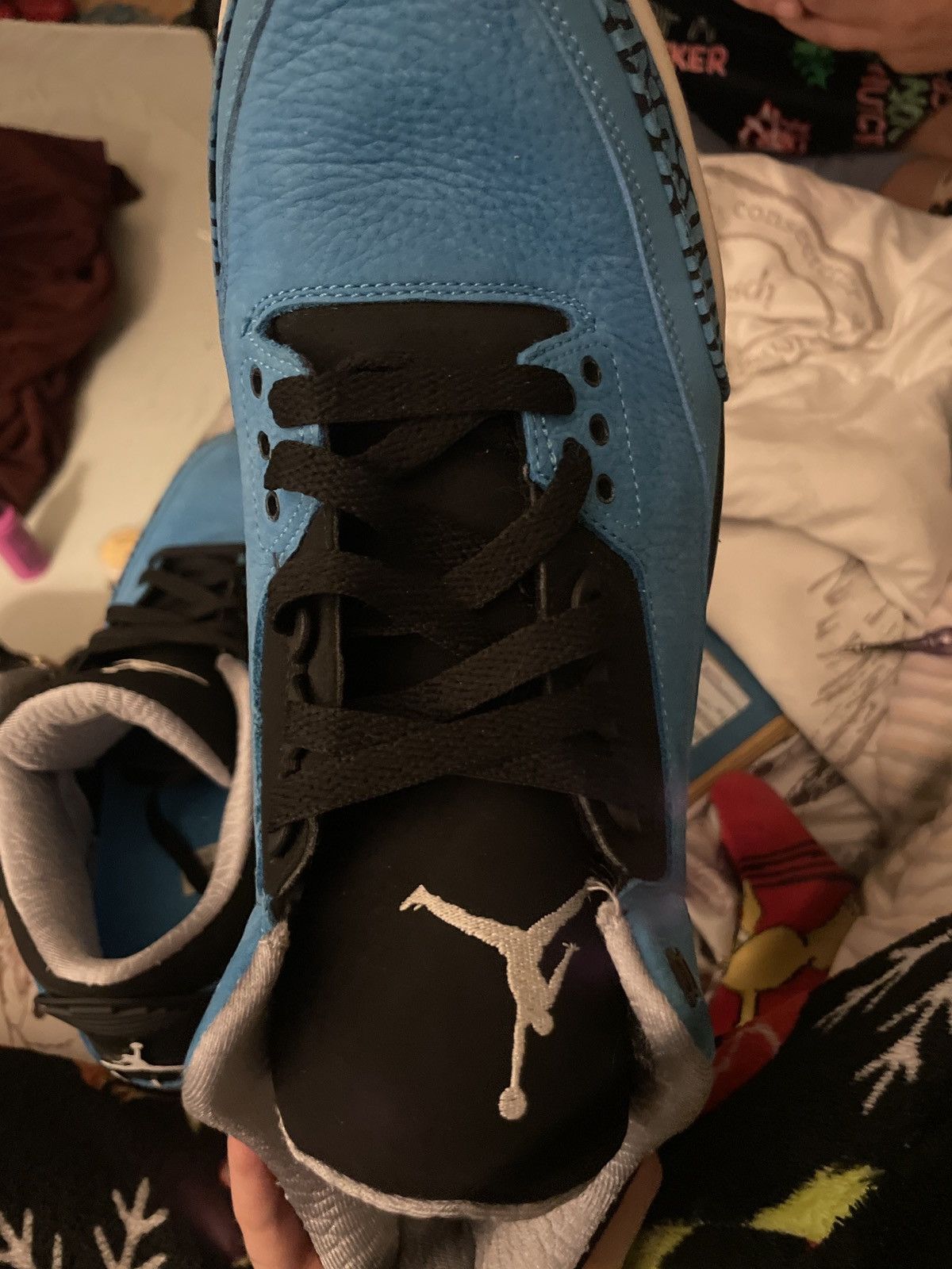 Jordan Brand Air Jordan 10 Nike 3 Retro Powder Blue 2014 Black Size US 11 / EU 44 - 5 Thumbnail