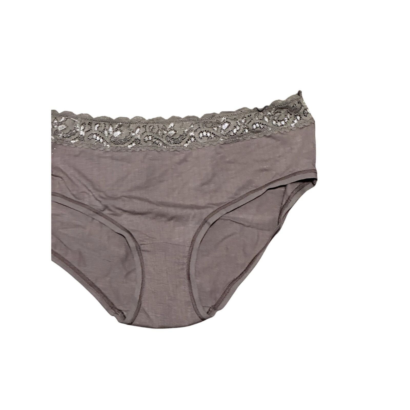 Other Felina Panty Lace Trimmed Hipster Bikini Cut Brown M NWOT Size ONE SIZE - 4 Thumbnail