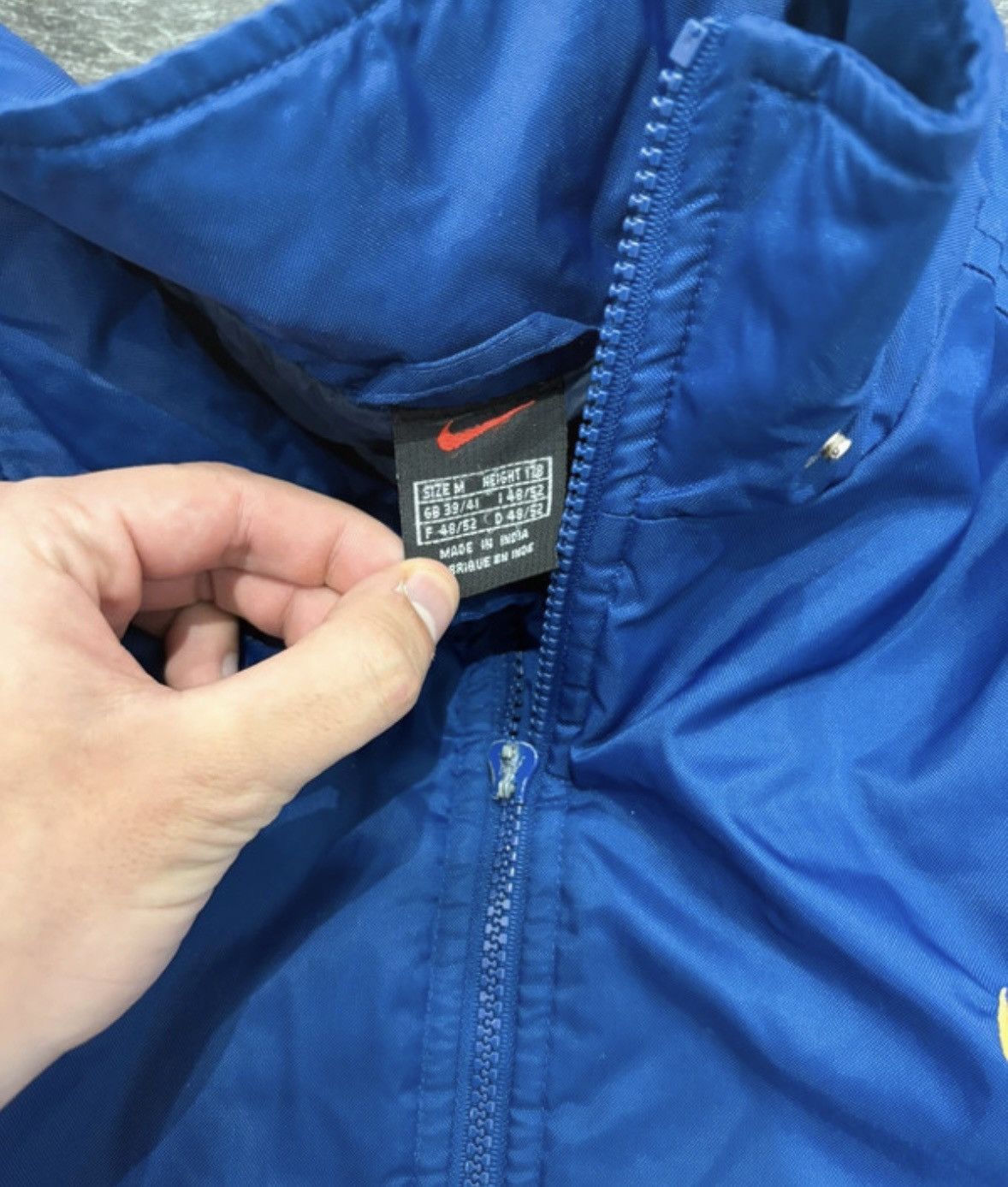 Nike 90s Vintage Double Big Swoosh Logo Oversized Down Jacket Size US M / EU 48-50 / 2 - 7 Thumbnail