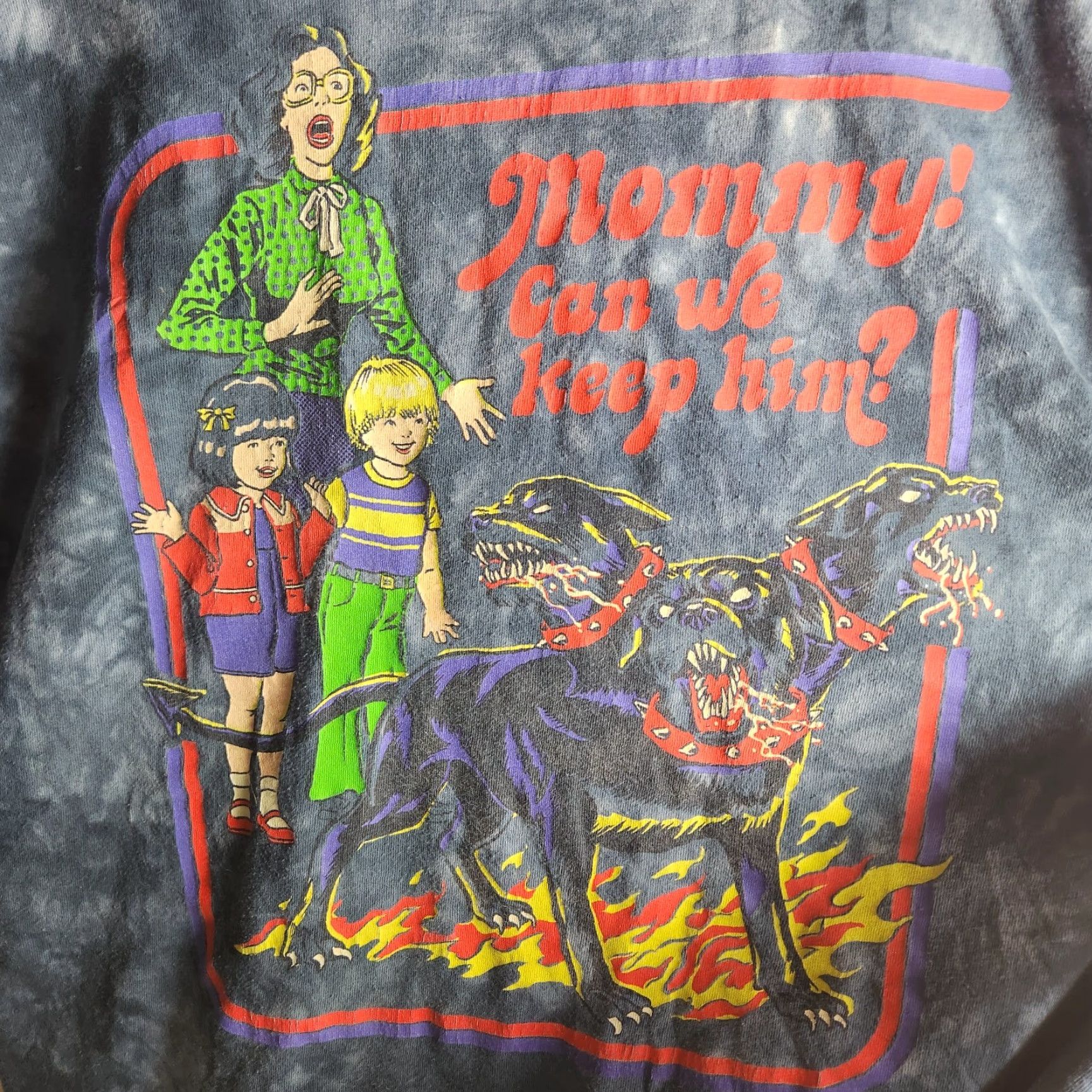 RHODE Steven Rhodes Mens |M| Gray Tie Dye Mommy Can We Keep Him T Shirt Size US M / EU 48-50 / 2 - 3 Thumbnail
