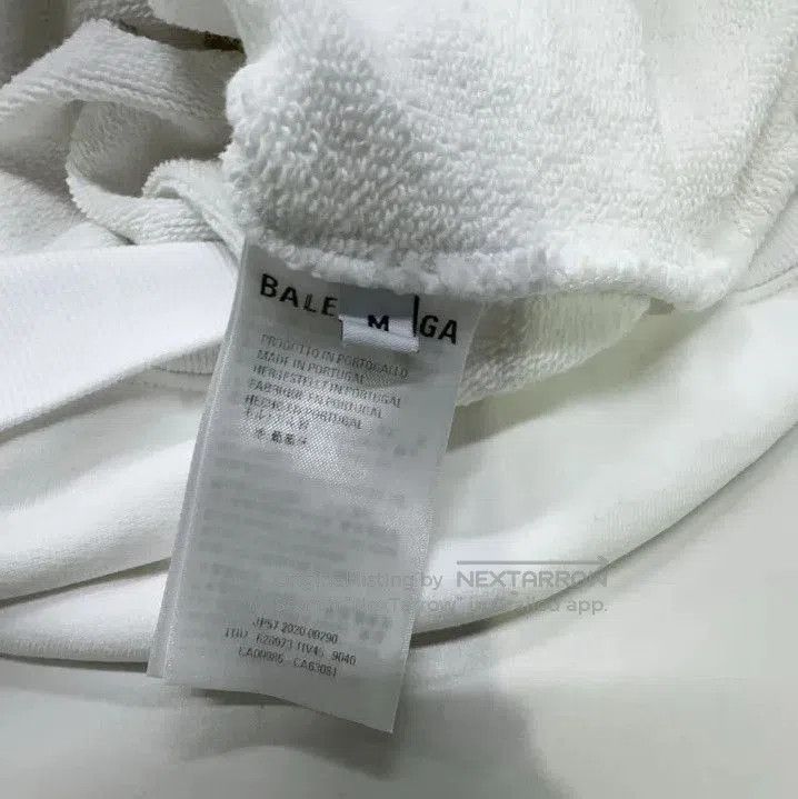 Balenciaga Balenciaga White Letter Print Long Sleeve Hoodie. Size US M / EU 48-50 / 2 - 5 Thumbnail