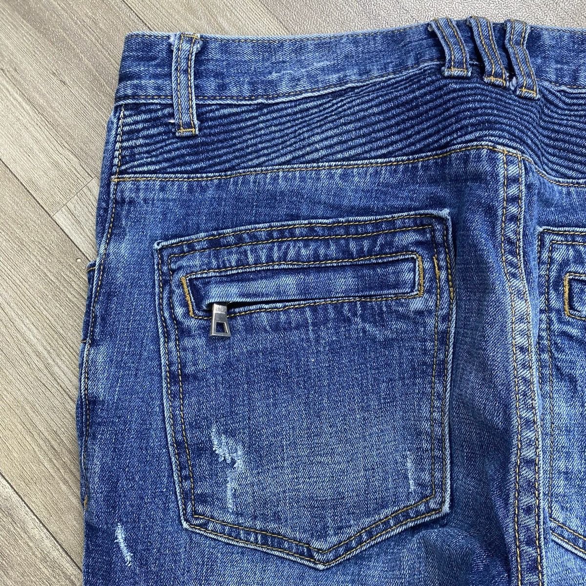 Japanese Brand Iconic Moto Biker Denim Size US 32 / EU 48 - 13 Thumbnail