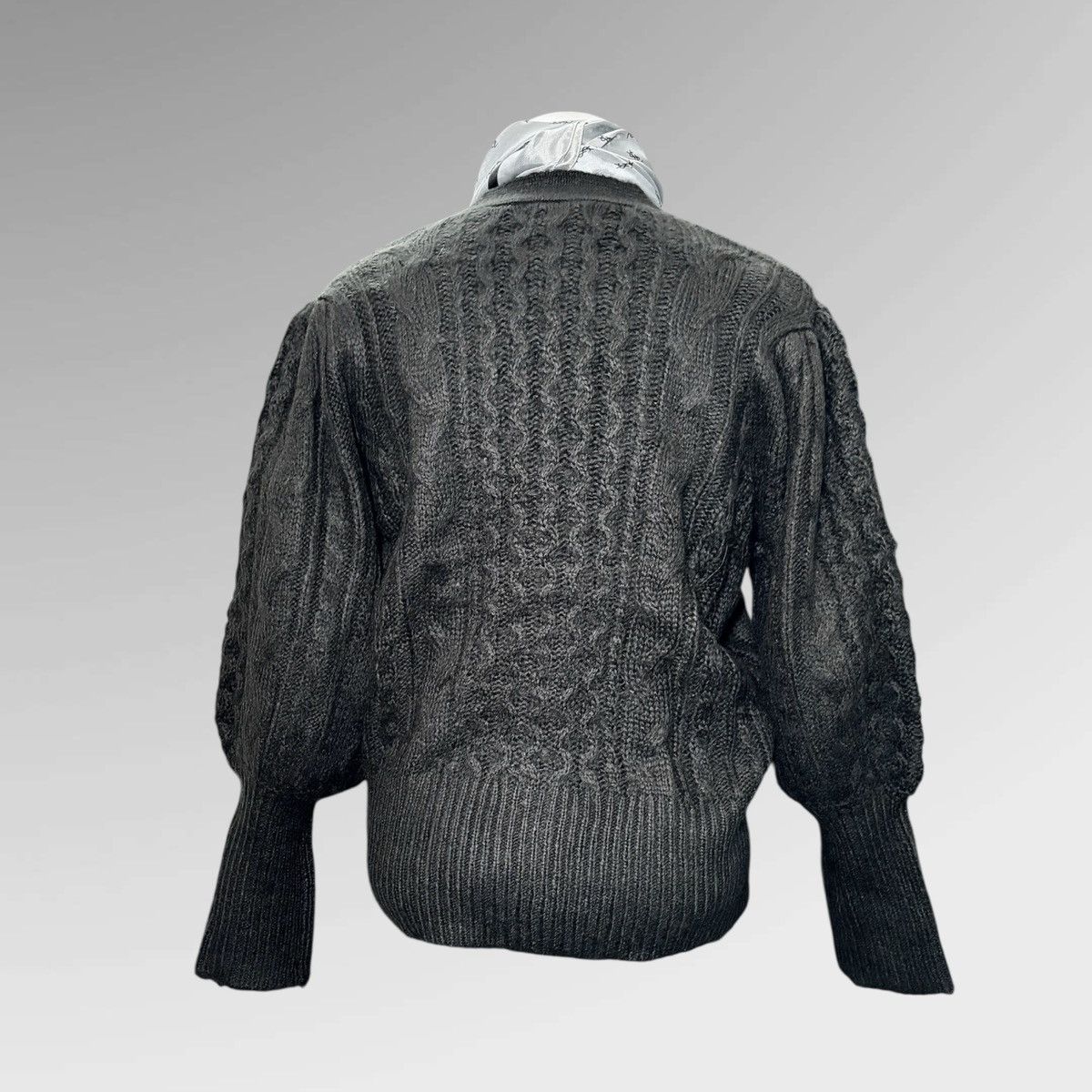 Other Design 365 Women’s Black Balloon Sleeve Cardigan Sz 1x Size XL / US 12-14 / IT 48-50 - 8 Thumbnail