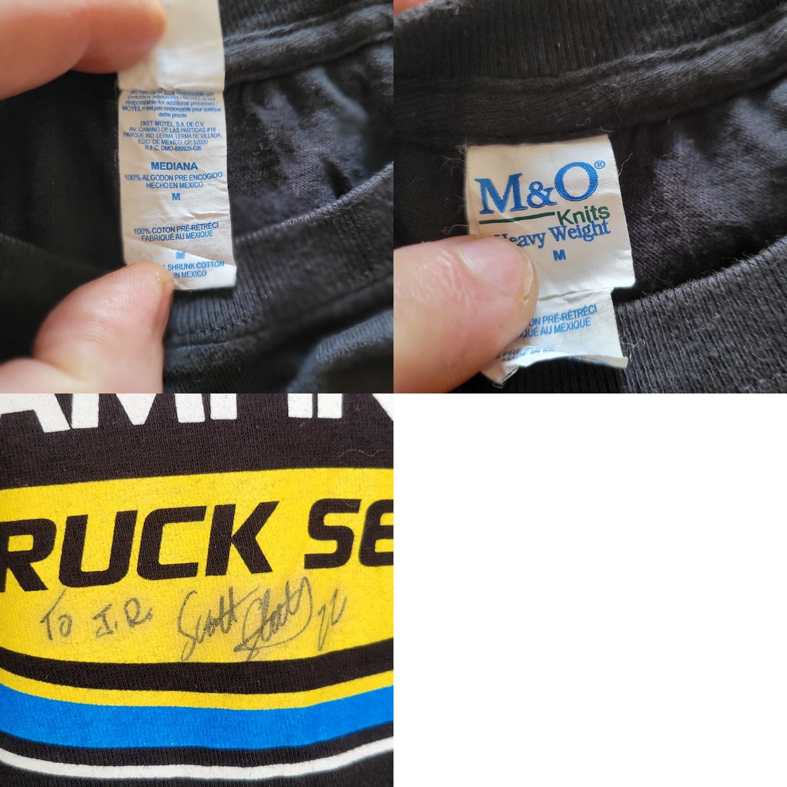 NASCAR NASCAR Camping World Truck Series T-Shirt M Black Signed by Scott Speed 2013 Size US M / EU 48-50 / 2 - 8 Thumbnail