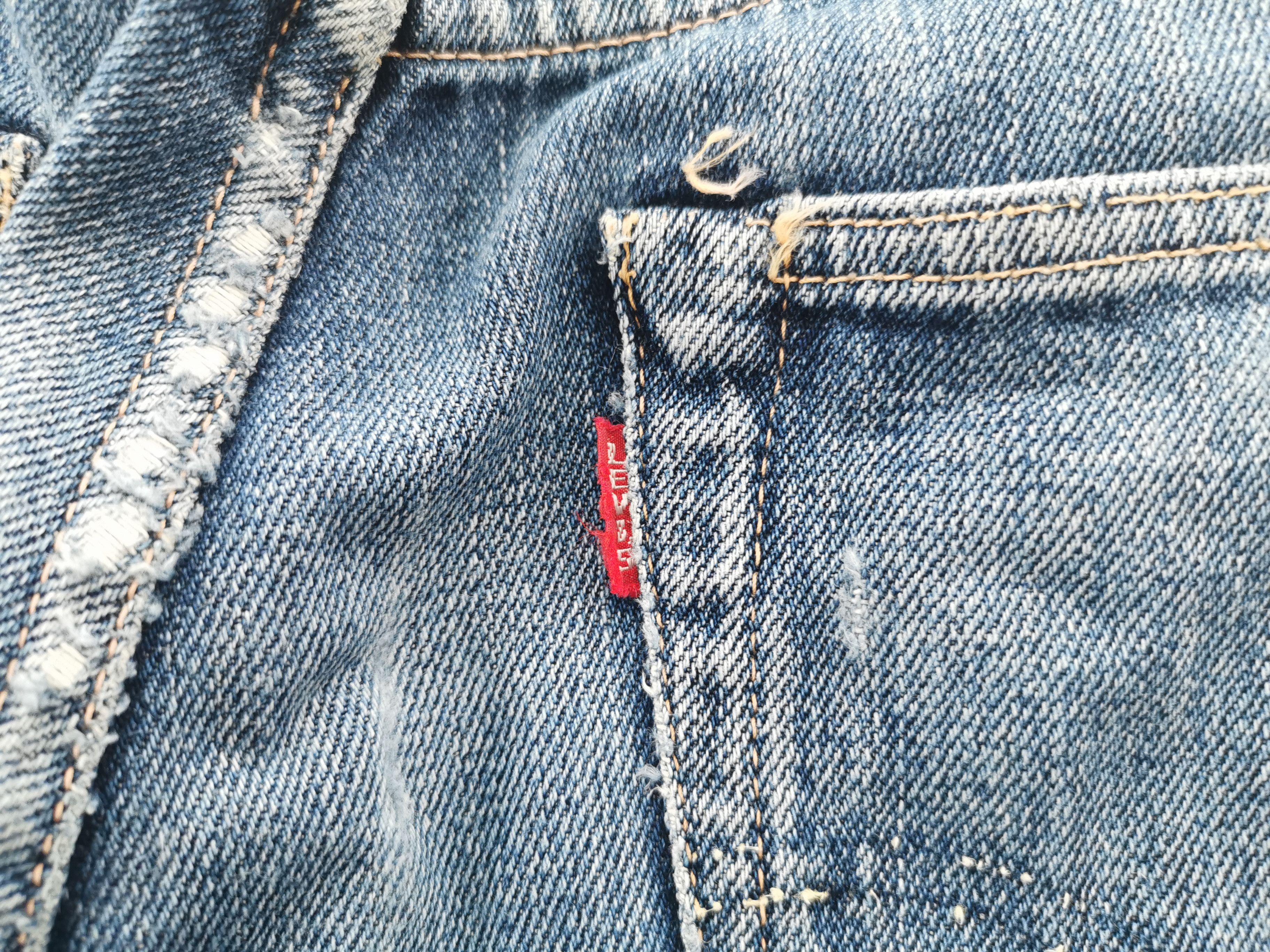 Levi's Distressed Vintage 90s Levis Lot 501 Big E Selvedge Denim Size US 29 - 6 Thumbnail