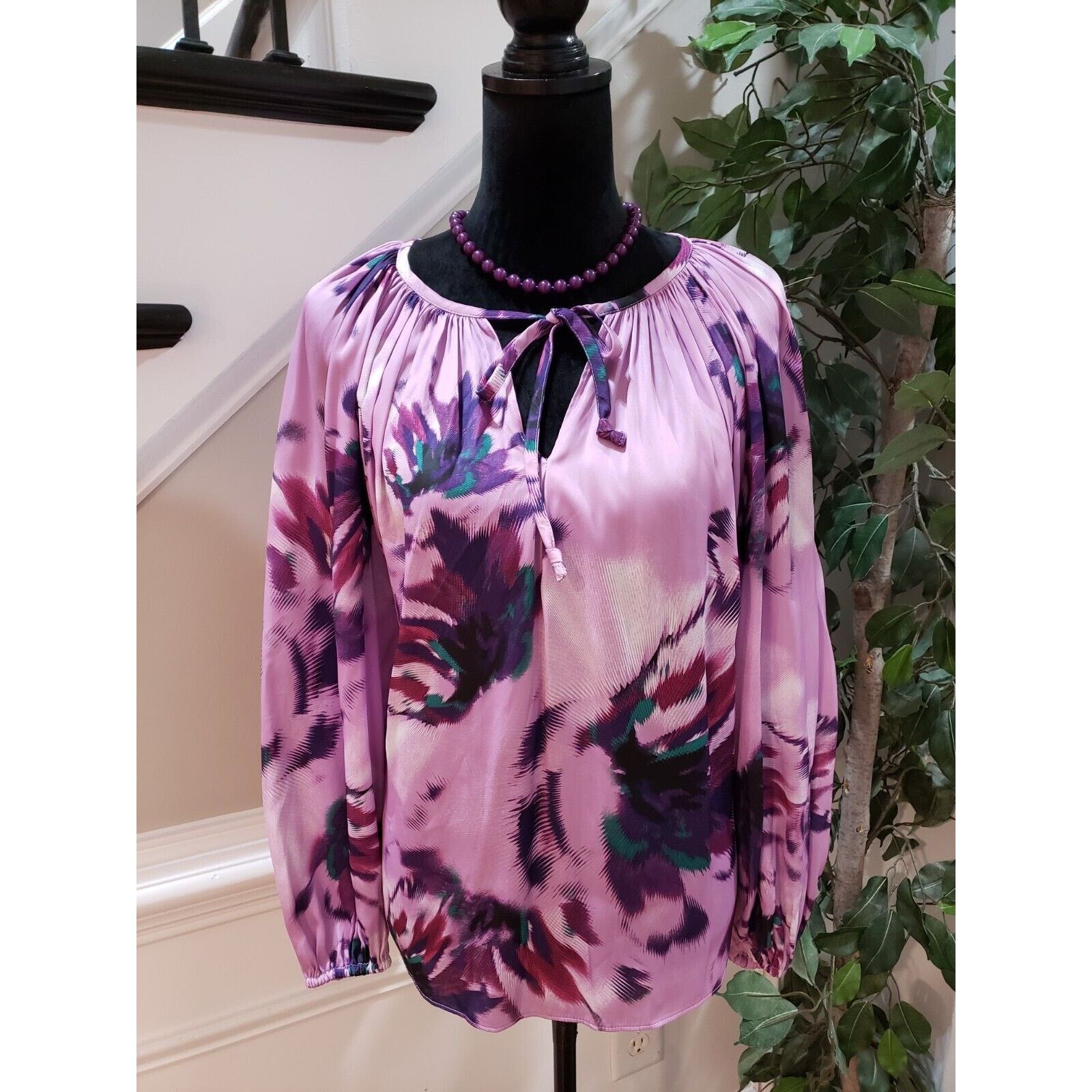 Jennifer Lopez Jennifer Lopez Round Neck Long Sleeve Top Blouse Size M Size M / US 6-8 / IT 42-44 - 11 Thumbnail