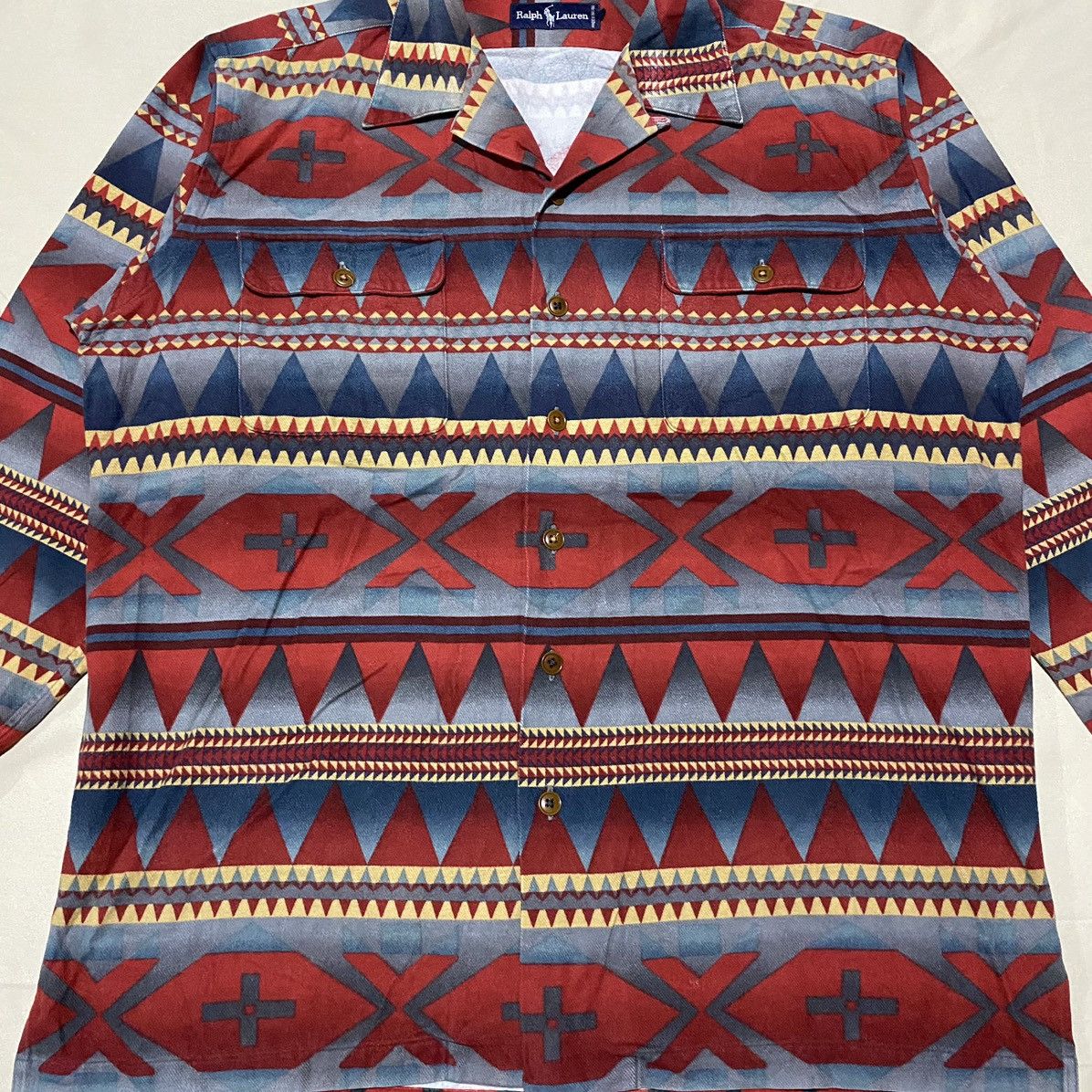 RRL Ralph Lauren Vintage Ralph Lauren Navojo Flannel Shirt Button Ups Size US L / EU 52-54 / 3 - 2 Thumbnail
