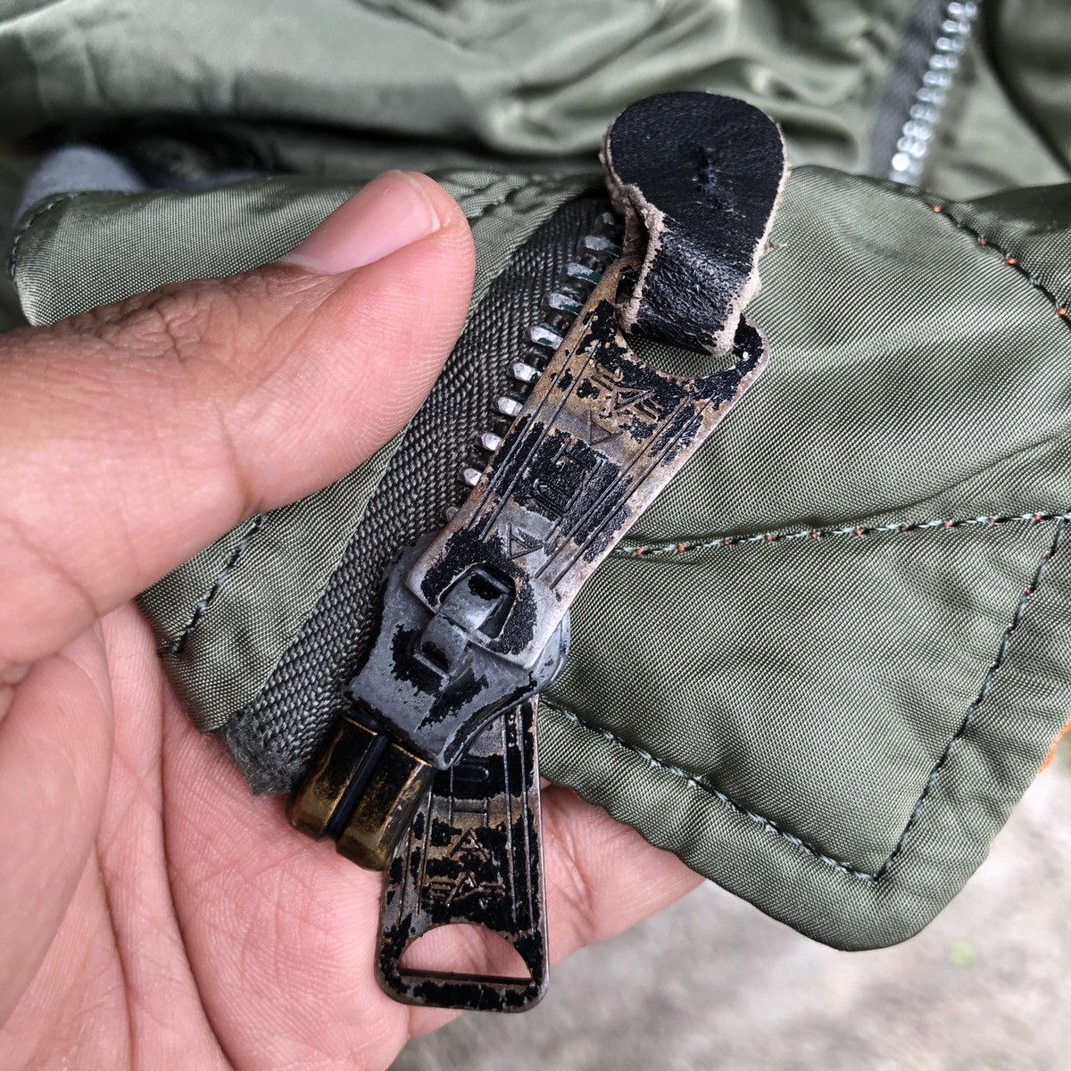 Alpha Industries × Vintage VTG MA1 ALPHA INDUSTRIES " HELL BLASTER " BOMBER Size US XL / EU 56 / 4 - 8 Thumbnail