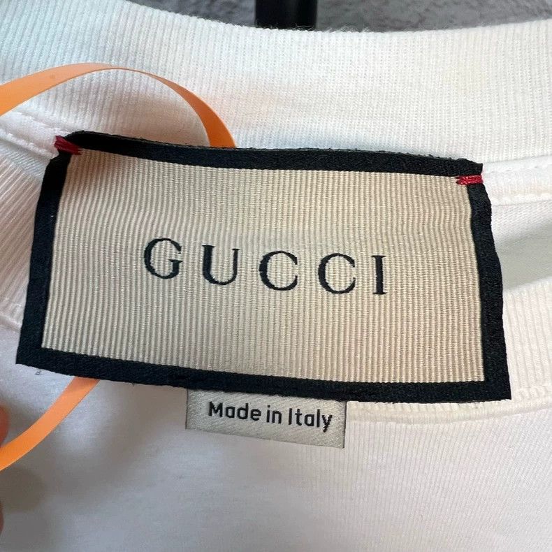 Gucci GucciWhite short sleeves with bubble dragon print on the ch Size S / US 4 / IT 40 - 3 Thumbnail