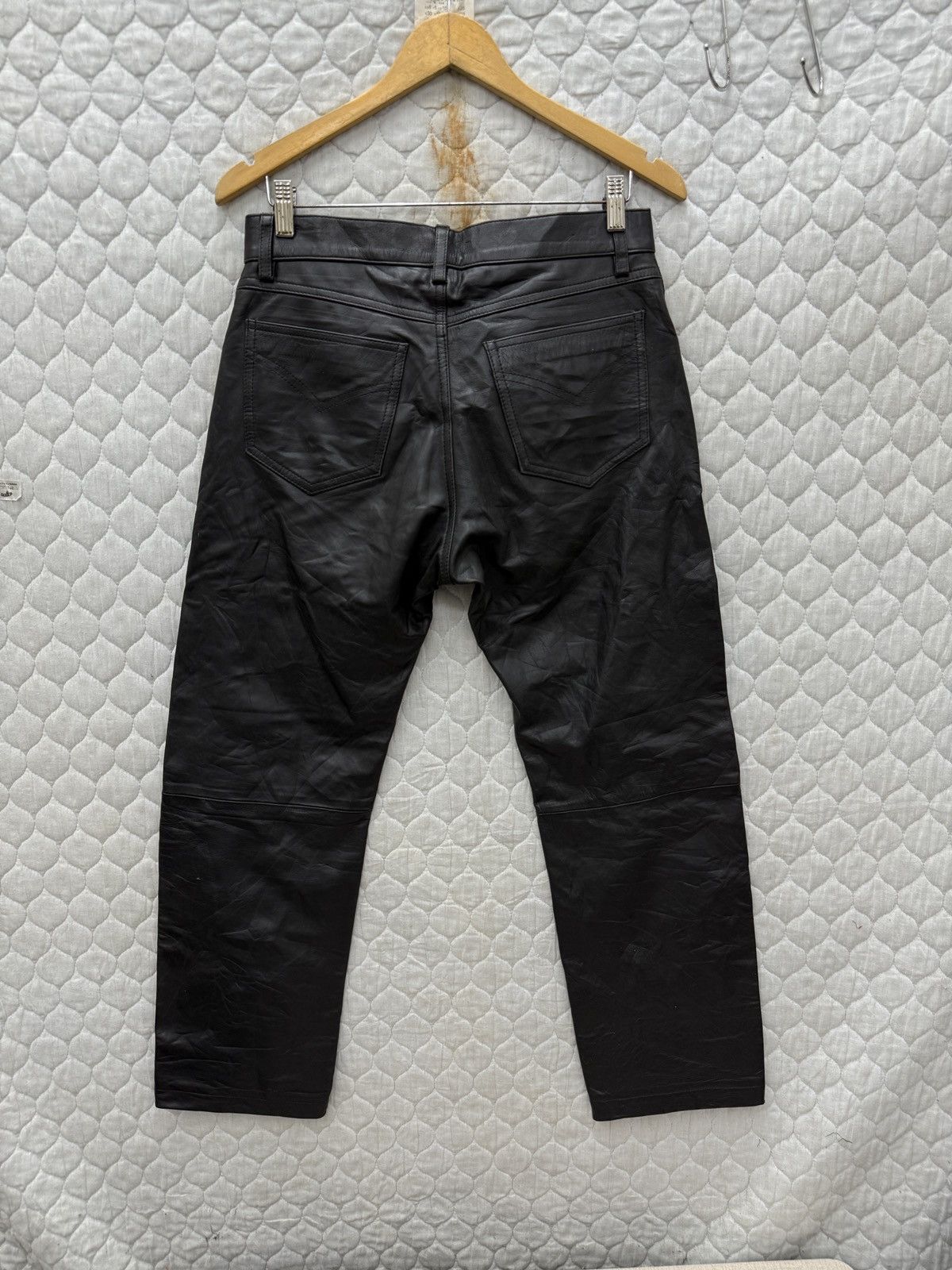 Genuine Leather 🔥🔥🔥ARCHIVE LEATHER PANTS Size US 31 - 4 Thumbnail