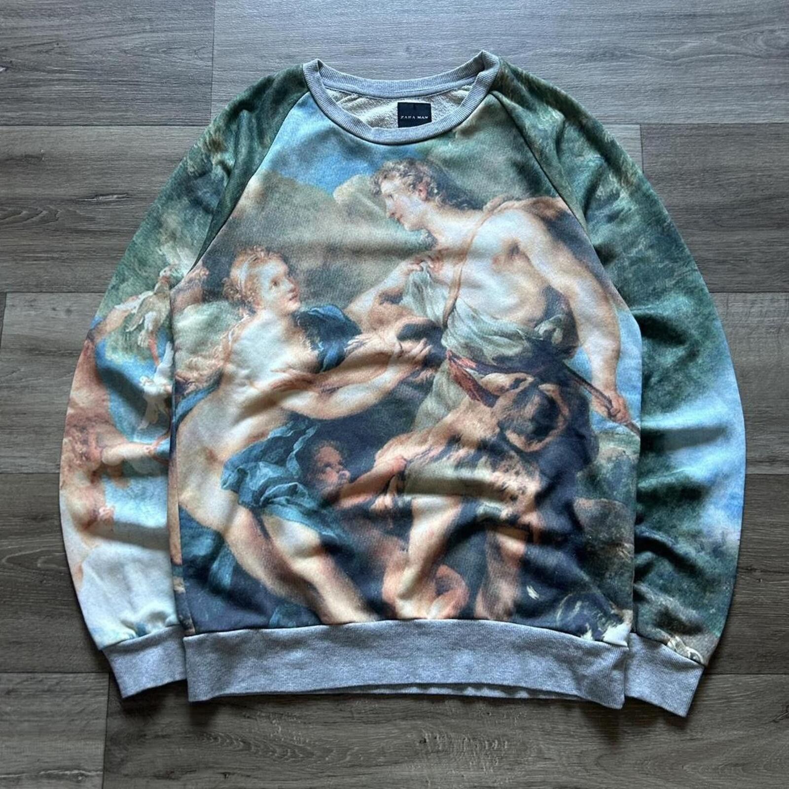 Zara Zara Man multicoloured art painting sweatshirt Size L Size US L / EU 52-54 / 3 - 1 Thumbnail