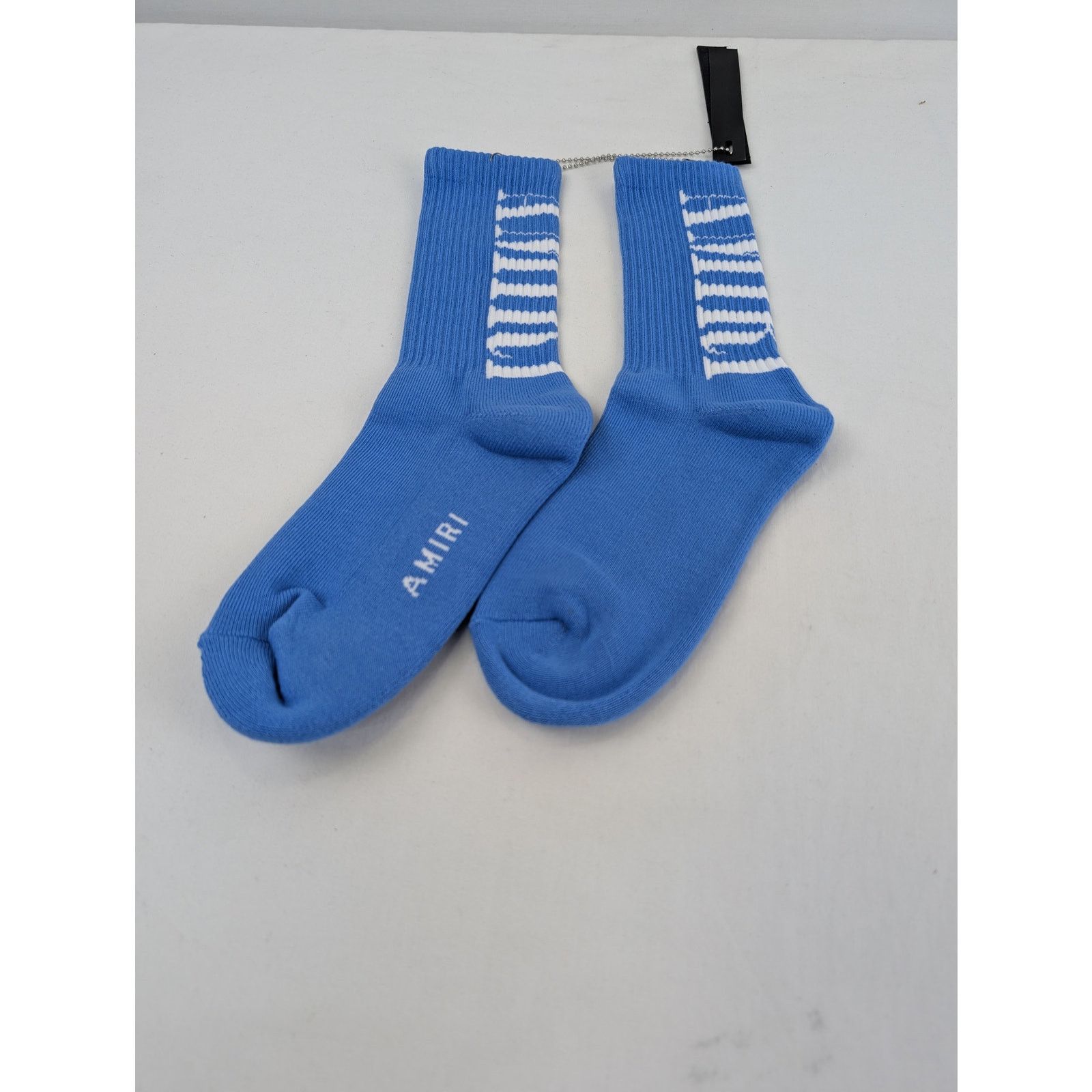 Amiri o1rshd1 Q:2 / Size: 43-44 / Solid Amiri Core Logo Socks Blue Size ONE SIZE - 3 Thumbnail