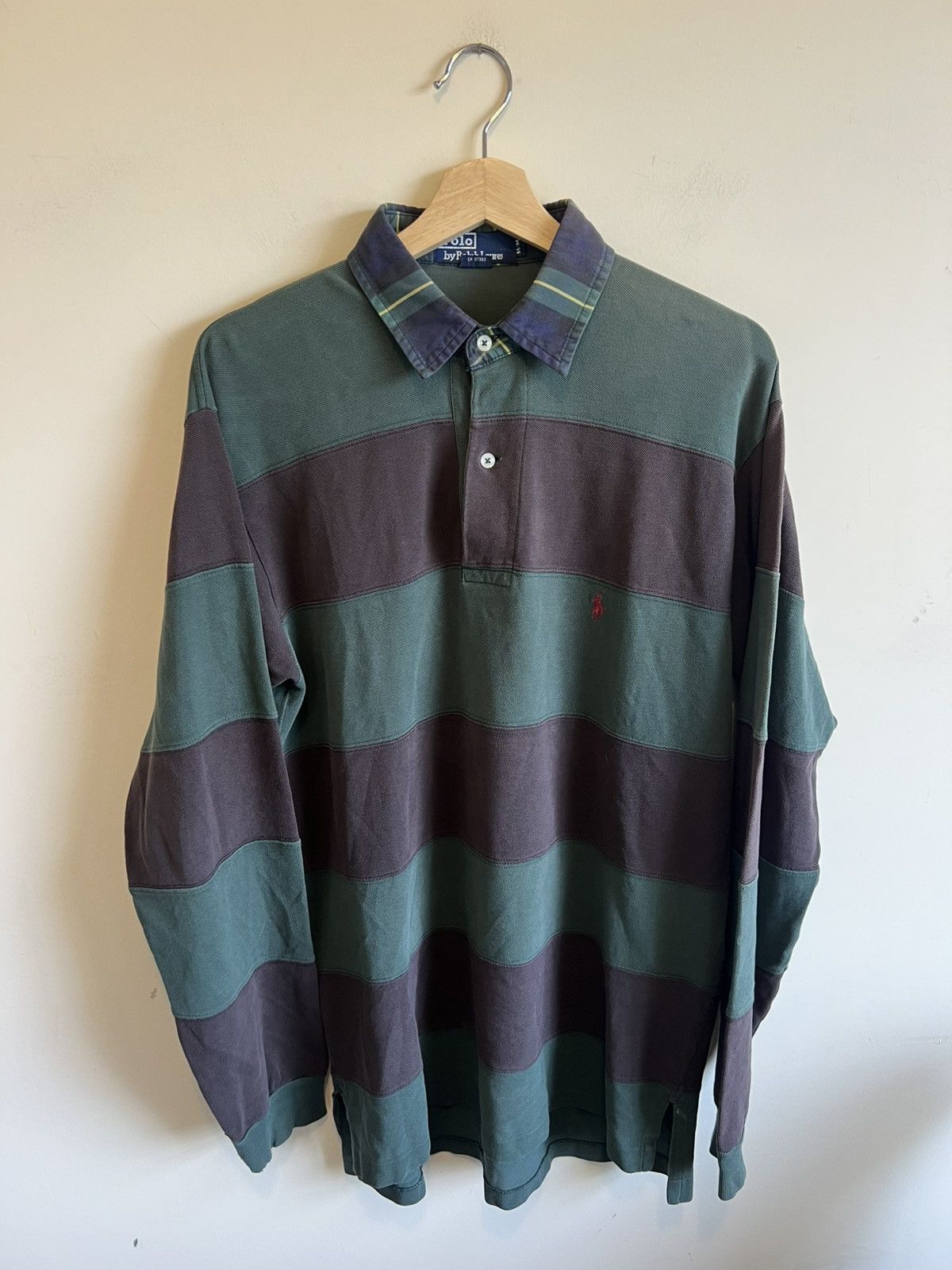 Vintage Polo Ralph Lauren Polo Striped Rugby Longsleeve 90s