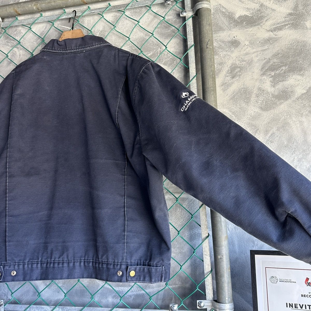 Dickies Vintage Dickies Jacket Navy Blue Detroit Jacket Faded Size US XXL / EU 58 / 5 - 7 Thumbnail