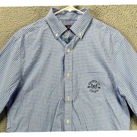 Vineyard Vines Vineyard Vines Shirt Mens Medium Performance Blue Gingham Murray Button Down NEW Size US M / EU 48-50 / 2 - 2 Thumbnail