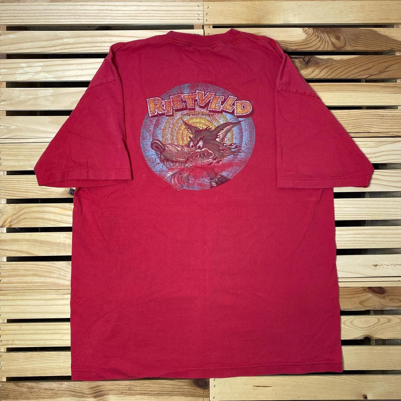 Other Vintage Rietveld Red Faded Surf Tee Size XL Size US XL / EU 56 / 4 - 1 Thumbnail