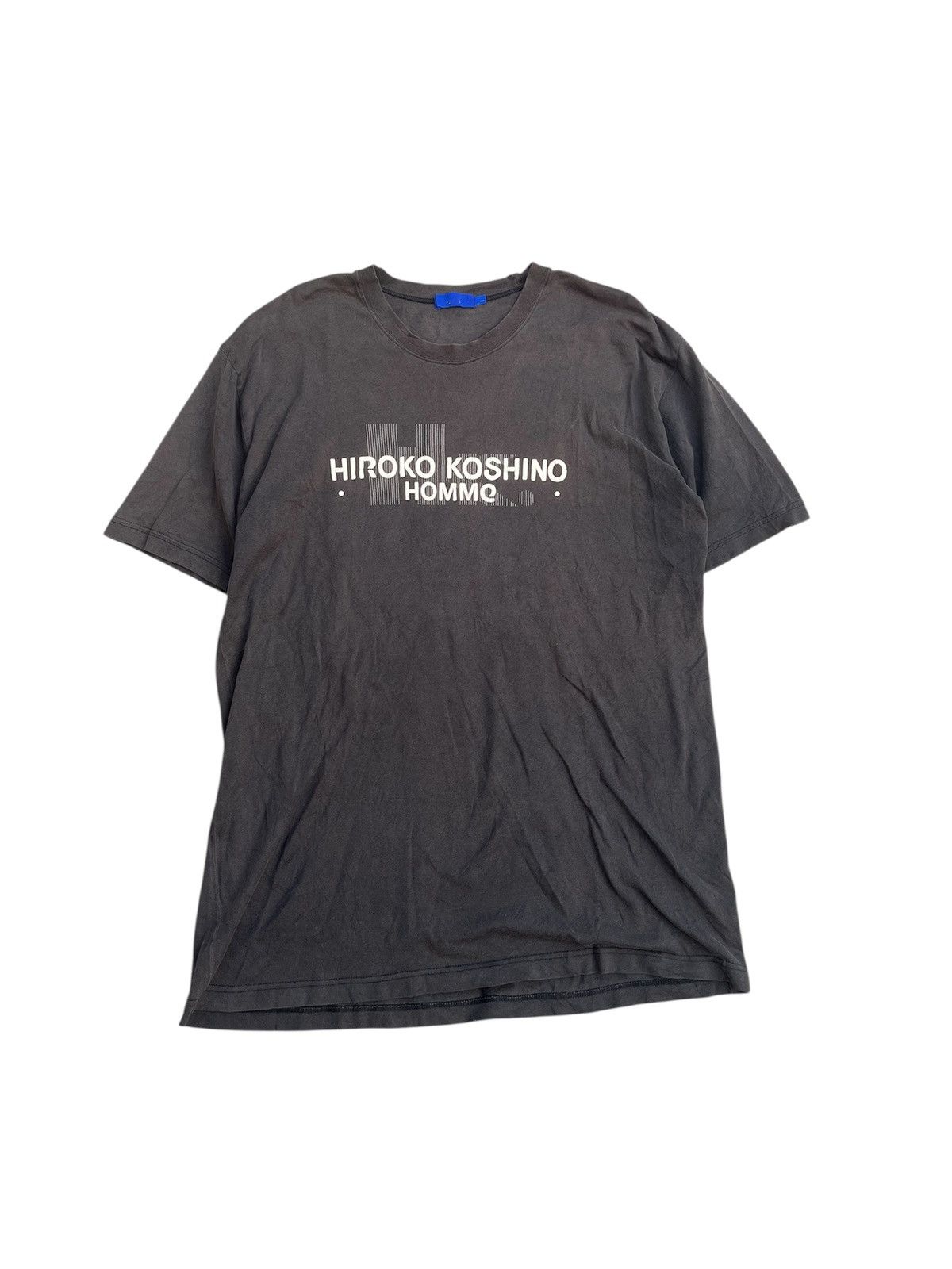 Japanese Brand HIROKO KOSHINO HOME DISTRESSED BLACK FADED TEE Size US M / EU 48-50 / 2 - 1 Thumbnail