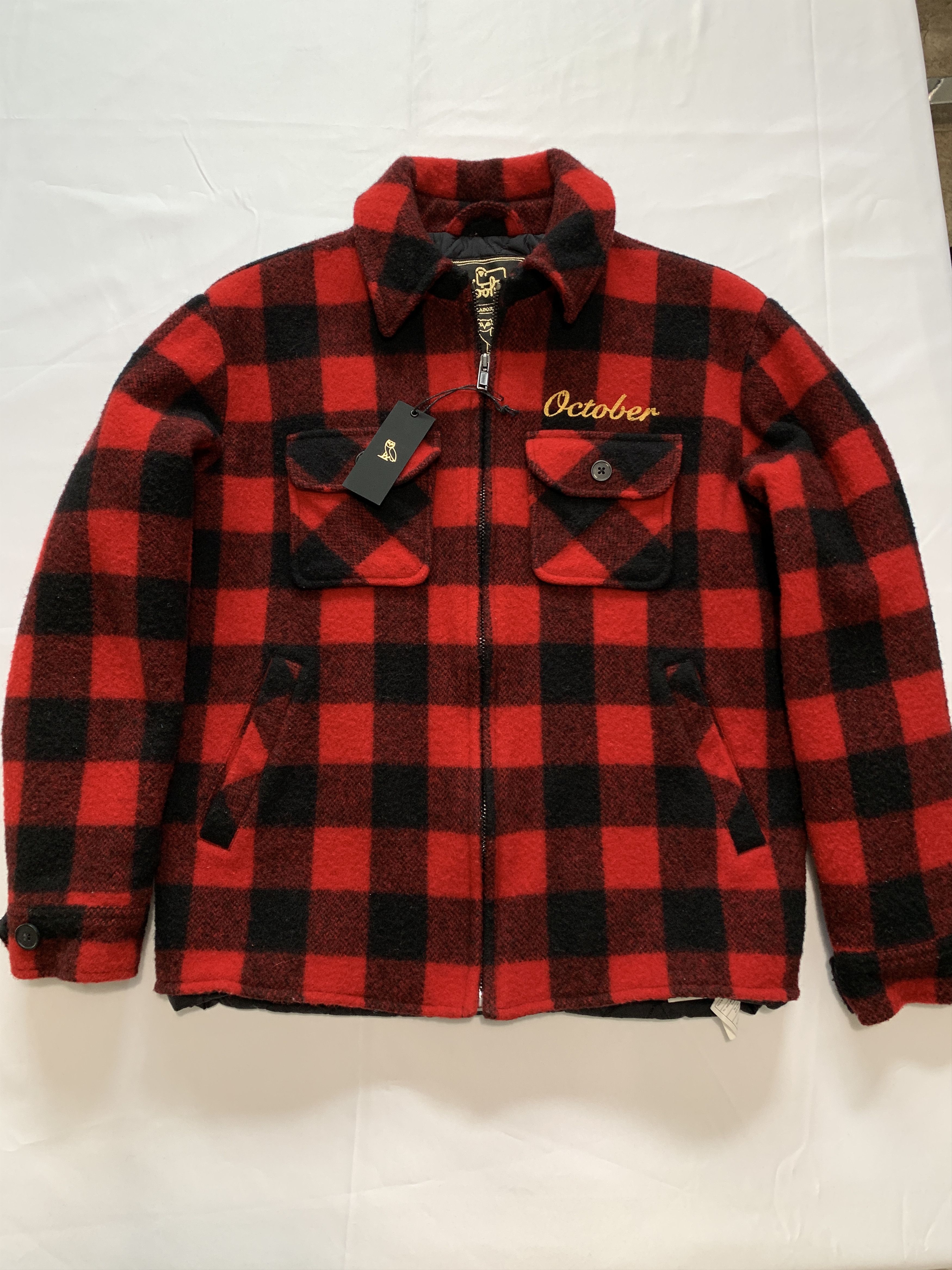 Drake *RARE* OVO x Woolrich Heavy Coat Red Size US S / EU 44-46 / 1 - 1 Thumbnail