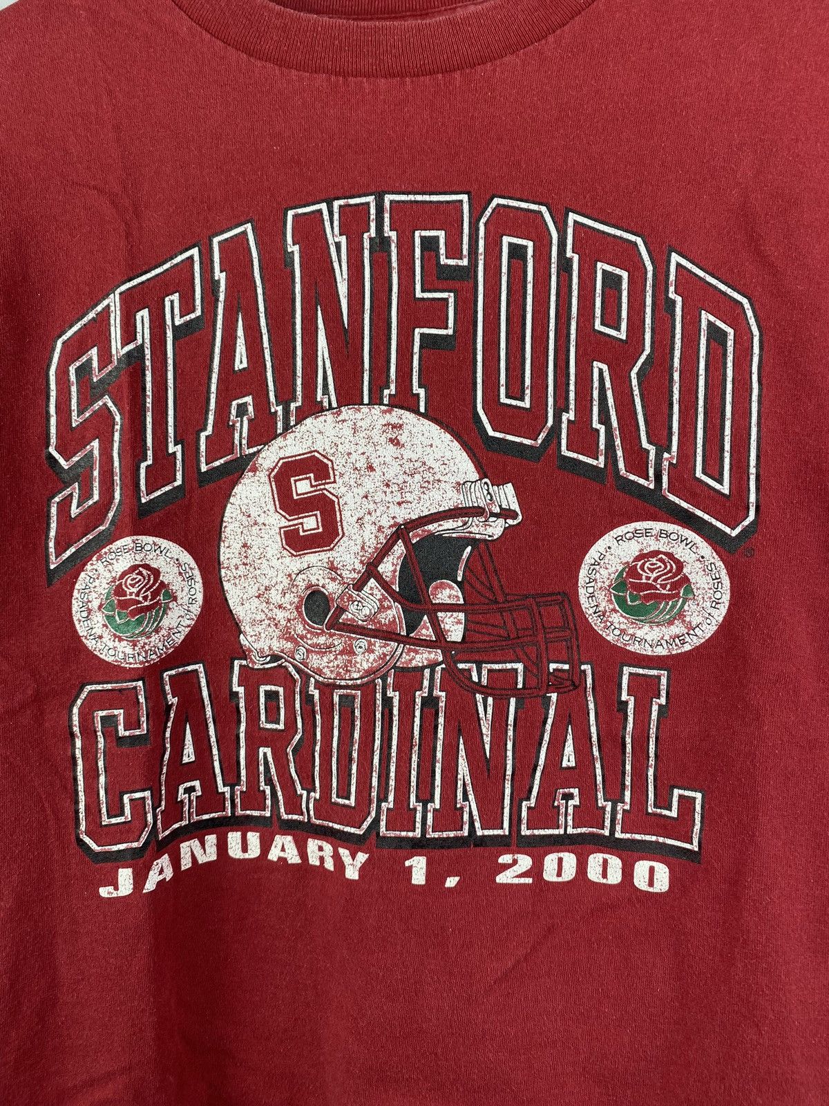 Jansport × Vintage 90s🔥Jansport Stanford Cardinal 2000 Usa Made Tee red Size US L / EU 52-54 / 3 - 2 Thumbnail