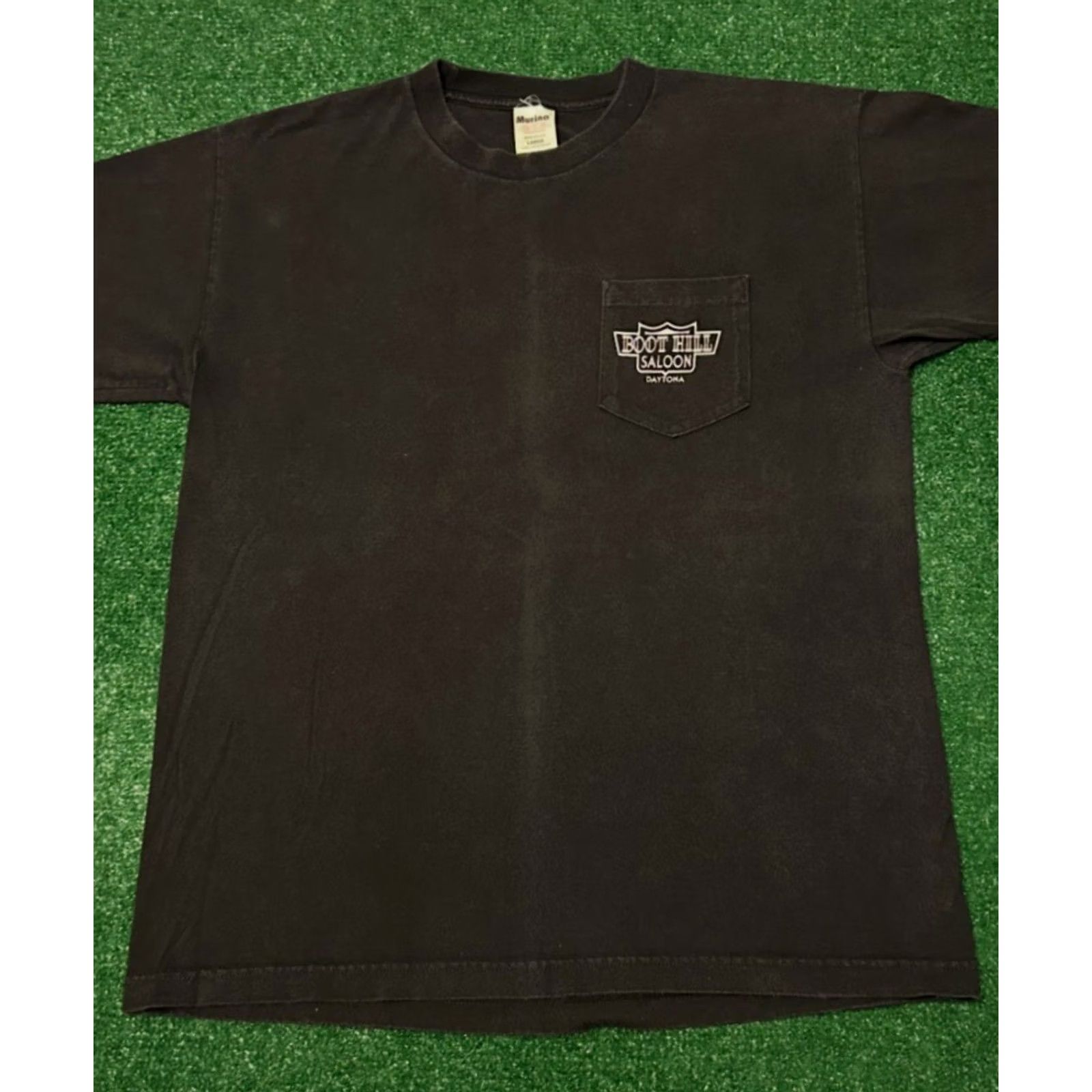 Vintage VINTAGE Boothill Saloon Biker Daytona Bike Week 2001 Y2K VTG Shirt Mens L Black 90s BBQ? Size US L / EU 52-54 / 3 - 2 Thumbnail