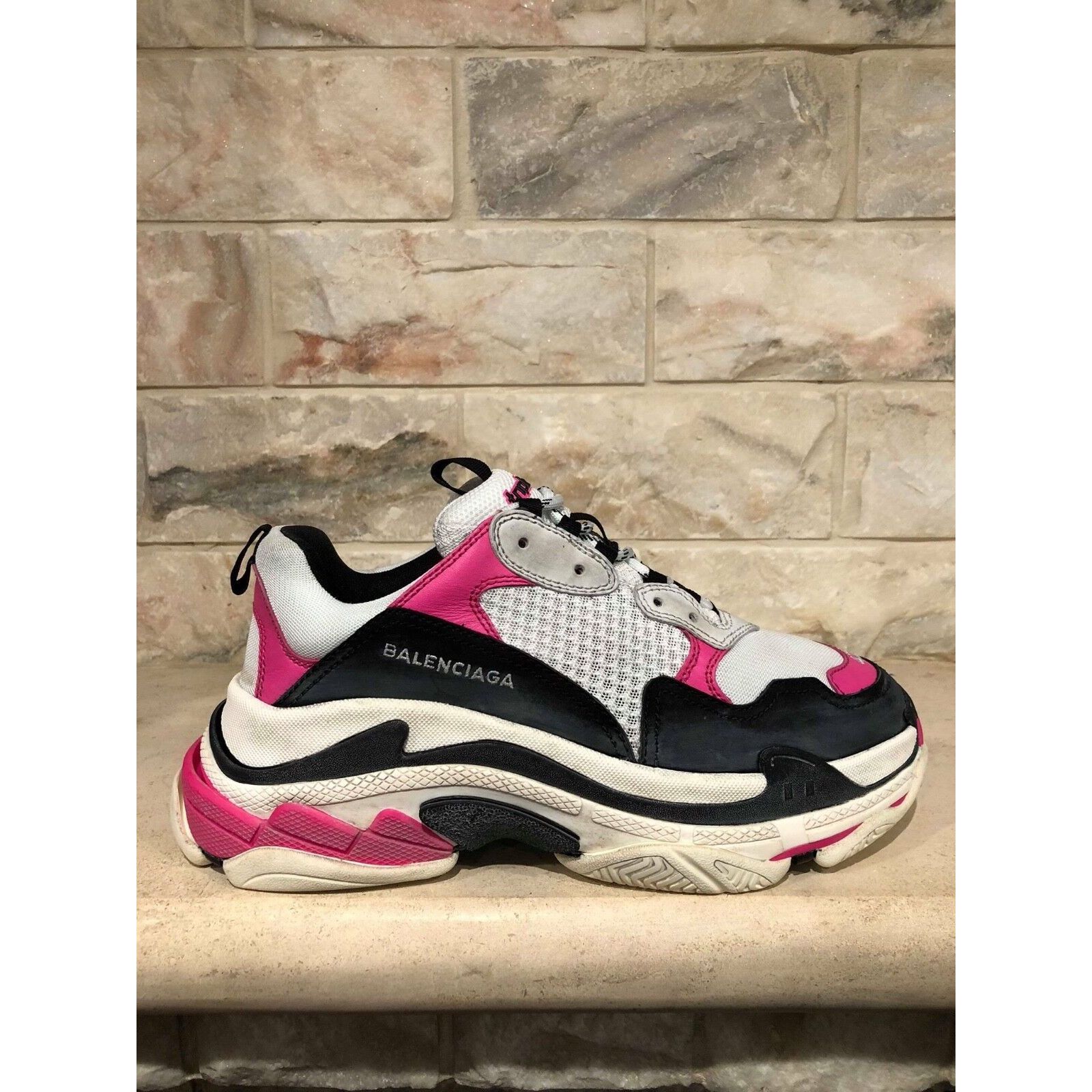 Balenciaga Triple S Sneaker Womens Leather Speed Flat Trainers 42 Size US 12 / IT 42 - 7 Thumbnail