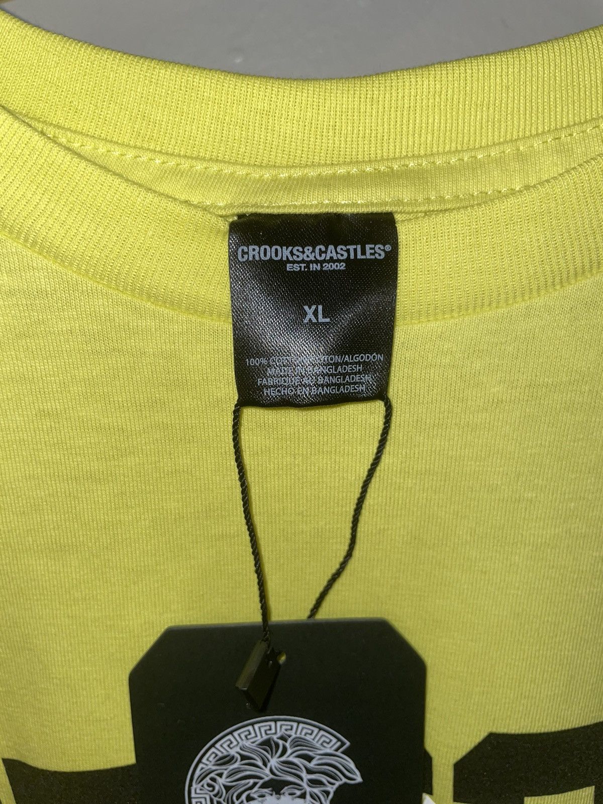 Crooks & Castles Crooks & Castles Yellow T-Shirt Size US XL / EU 56 / 4 - 2 Thumbnail