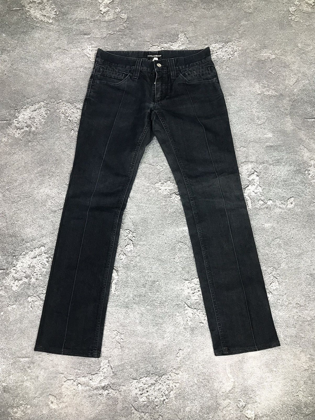Dolce & Gabbana Dolce & Gabbana D&G Blue Striped Skinny,Wide Bottom Jeans Size 36" / US 14 / IT 50 - 2 Thumbnail
