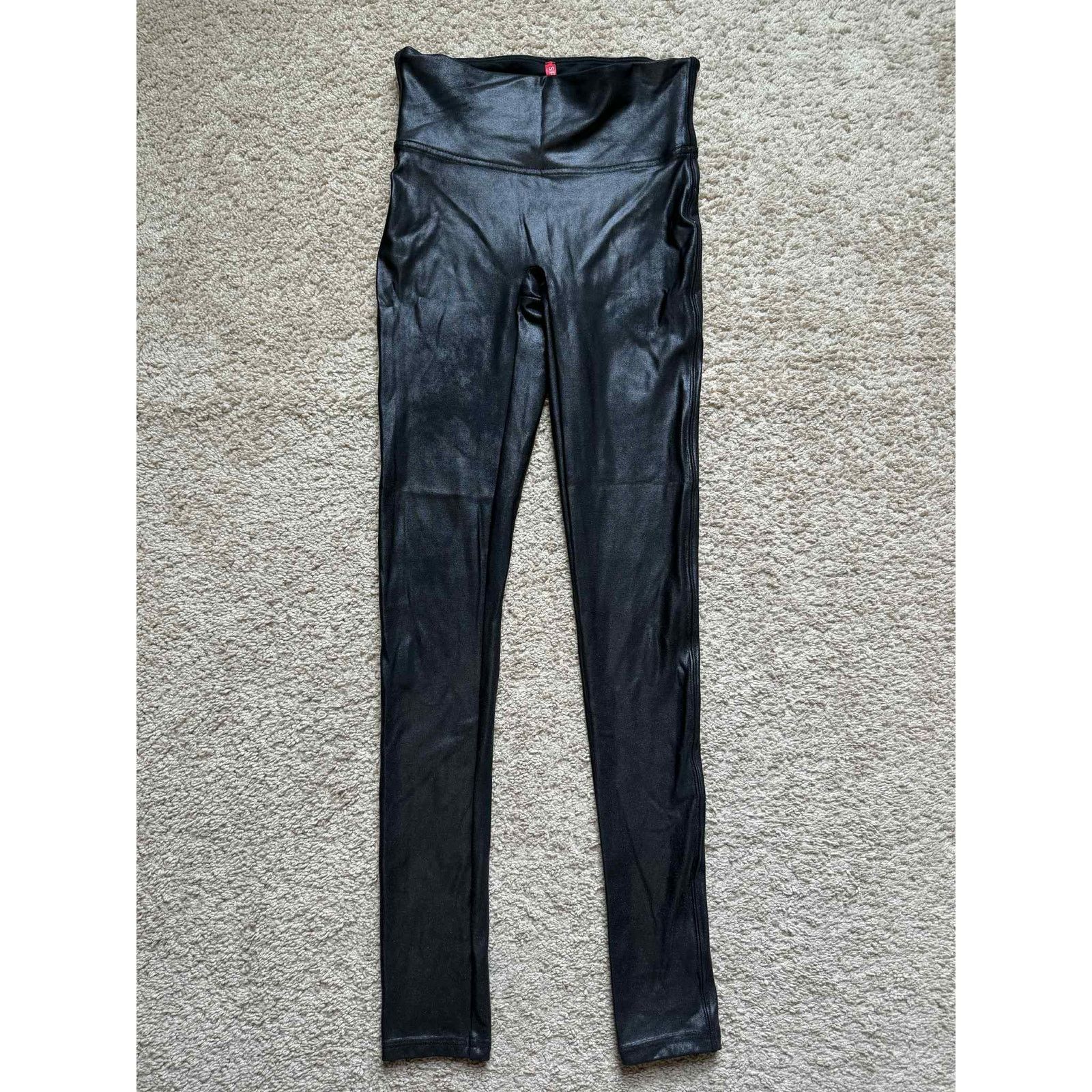 Spanx Spanx Faux Leather Moto Biker Leggings Black Women's Small Size 24" / US 00 / IT 34 - 3 Thumbnail