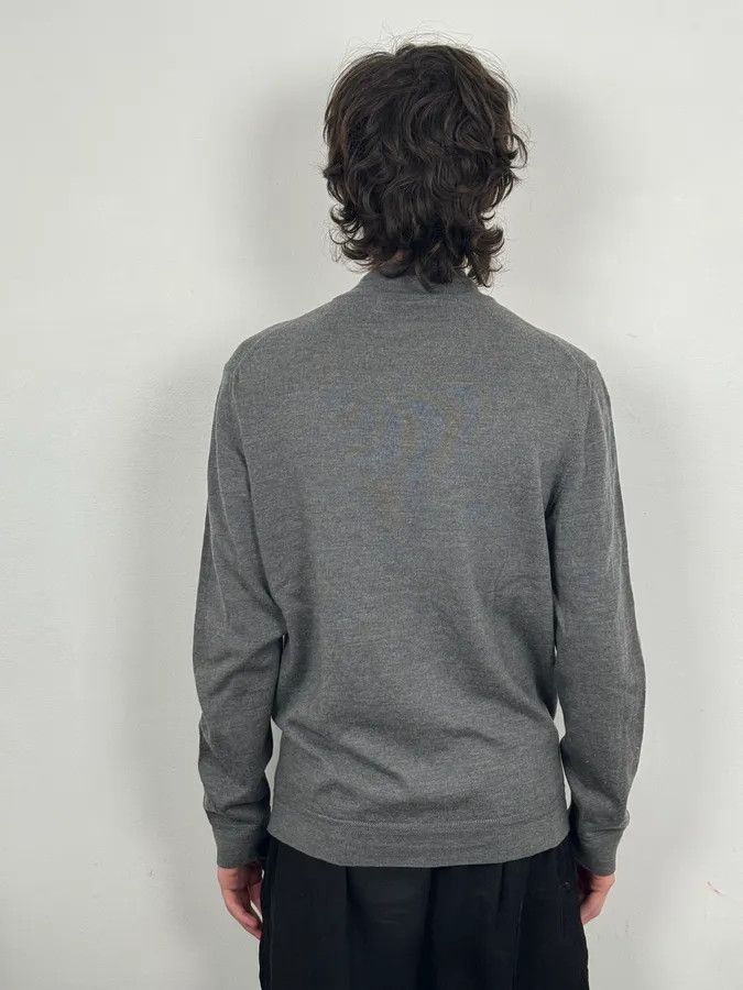 Gucci AW2010 Gucci Dark Grey Wool Embroidered Logo Zip-up Sweater Size US M / EU 48-50 / 2 - 3 Thumbnail