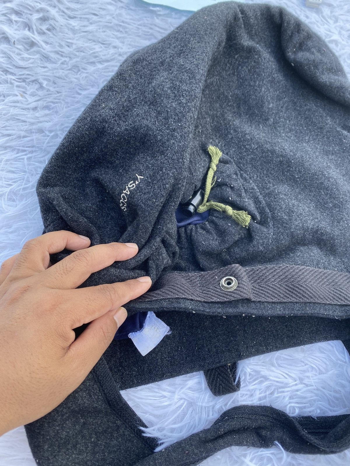 Yohji Yamamoto Rare Y’saccs Yohji Yamamoto Wool Bag Size ONE SIZE - 10 Thumbnail