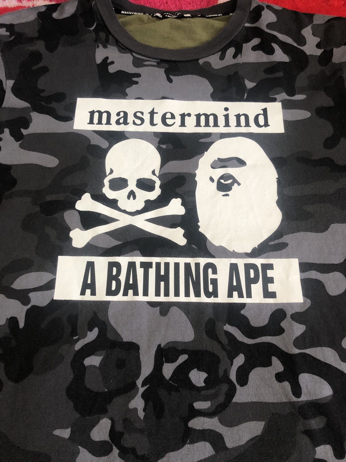 Bape × Mastermind Japan Bape x Mastermind Split Camo Logo Tee Size US M / EU 48-50 / 2 - 3 Thumbnail