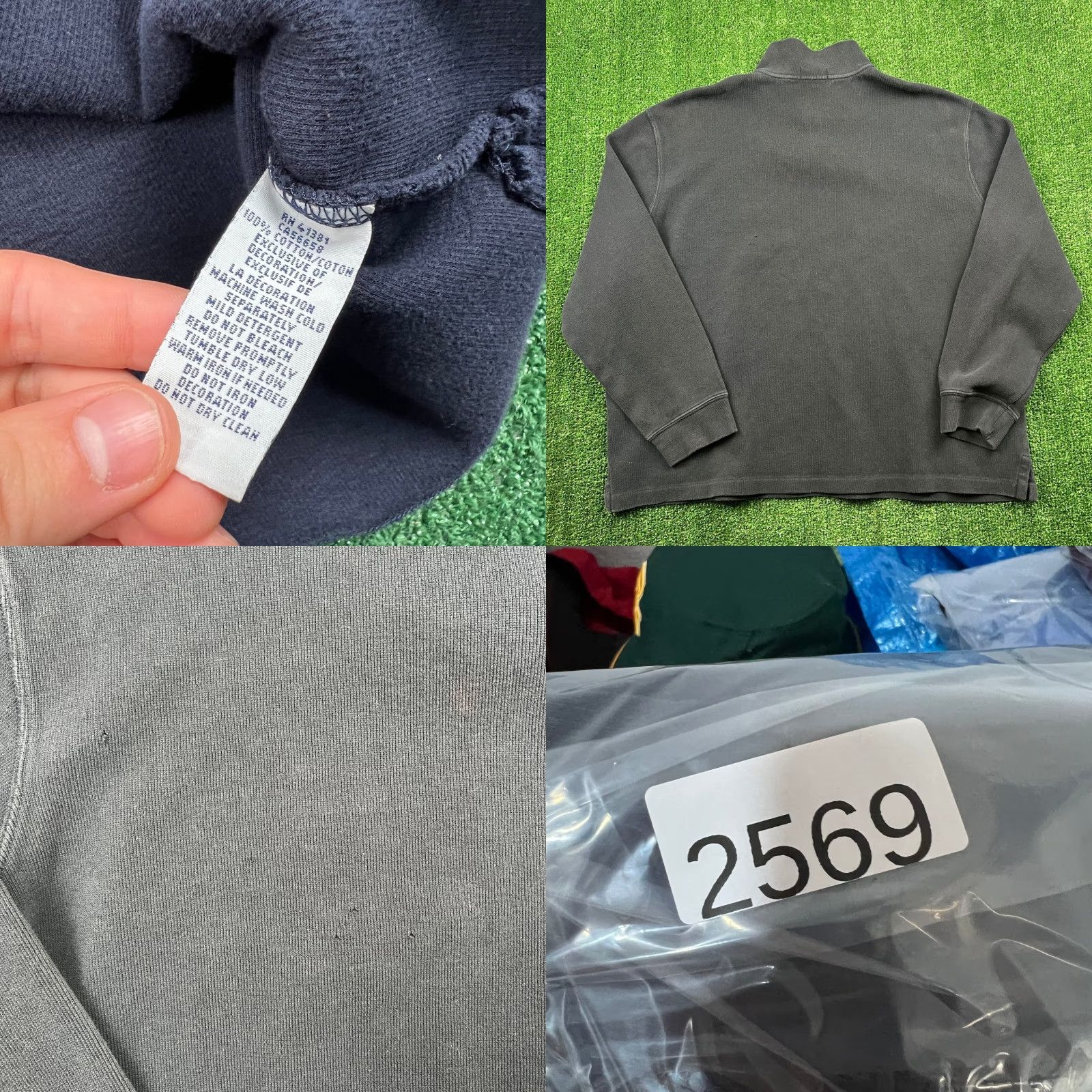 Polo Ralph Lauren Polo Ralph Lauren Men's XXL Navy Blue Sweater Quarter-Zip Cotton Knit Preppy Size US XXL / EU 58 / 5 - 8 Thumbnail