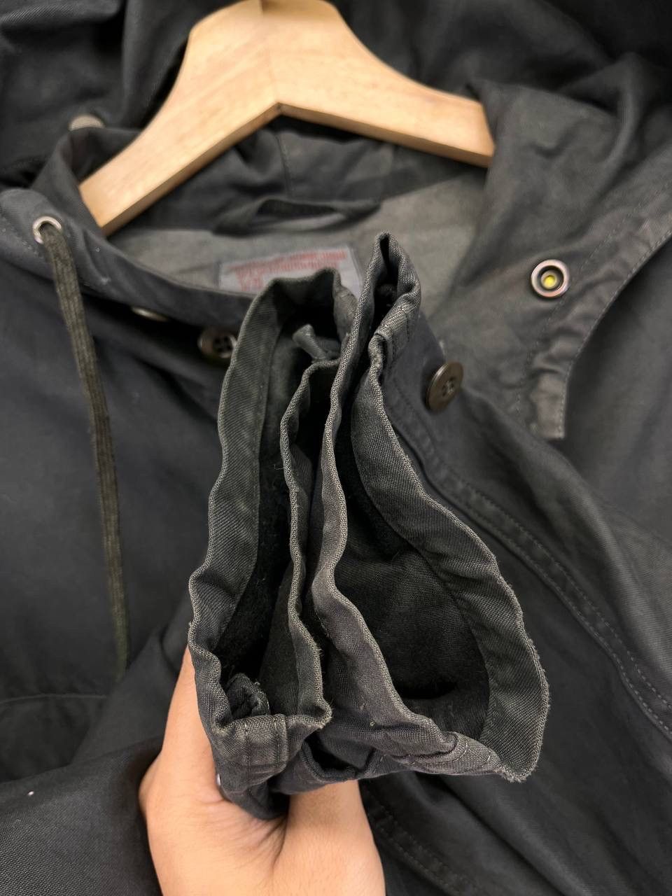 Vintage Vintage 90s Humme GMBH Military Army Hooded Jacket Size US L / EU 52-54 / 3 - 16 Thumbnail