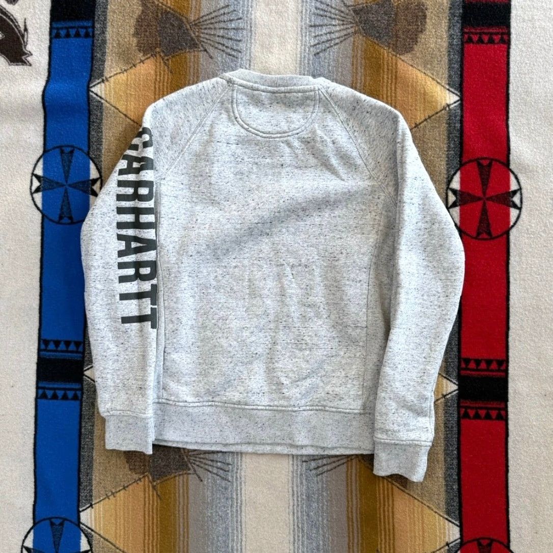 Carhartt Carhartt Sweatshirt Crew Neck Women S Small Gray Relaxed Fit Pullover Long Sleeve Size S / US 4 / IT 40 - 2 Thumbnail