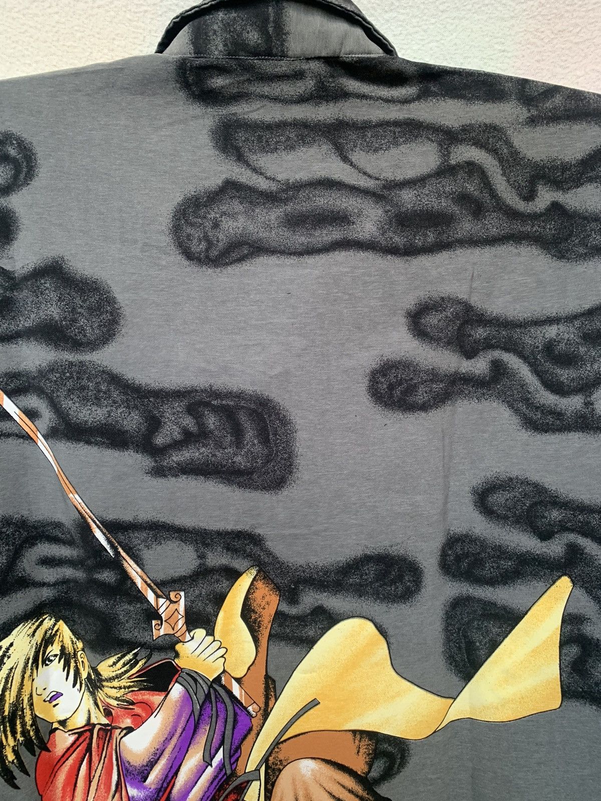 Japanese Brand × Vintage Vintage Y2K Anime shirt /button up | Single Stitch | L Size US L / EU 52-54 / 3 - 8 Thumbnail