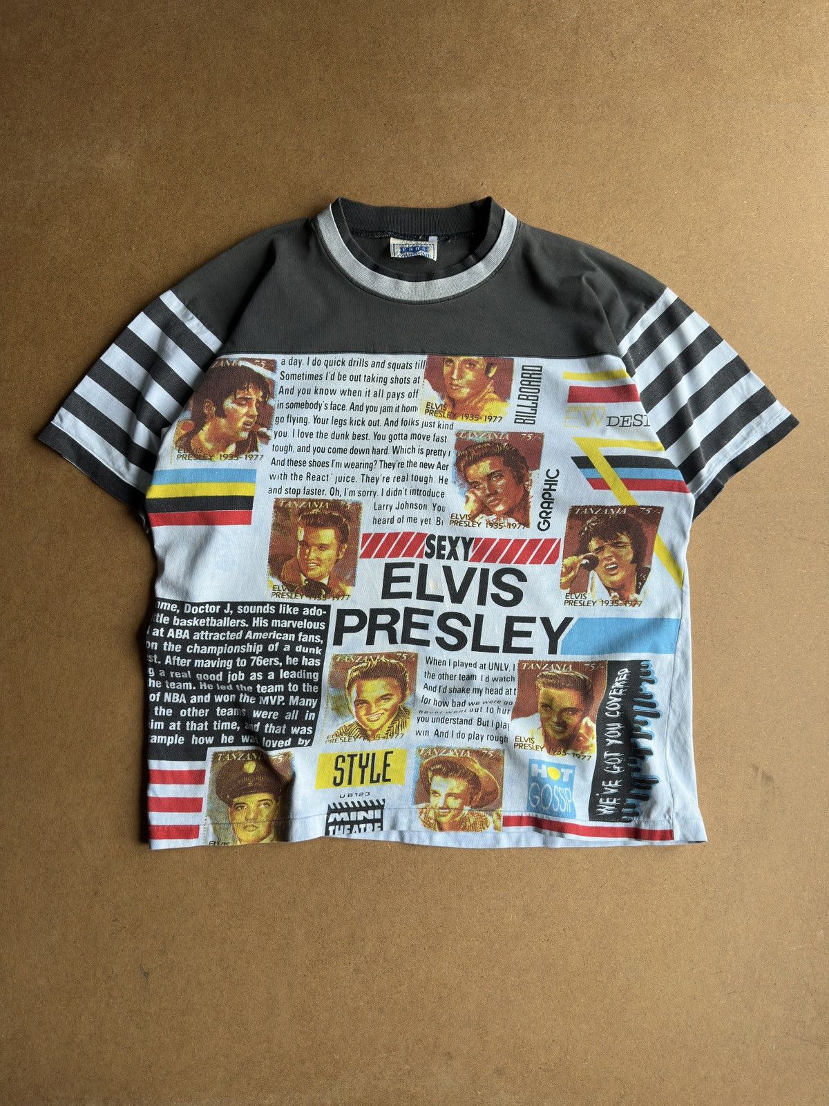 Band Tees Vintage 90s Edos Elvis Presley Graphic Single Stitch Tee Size US M / EU 48-50 / 2 - 1 Thumbnail