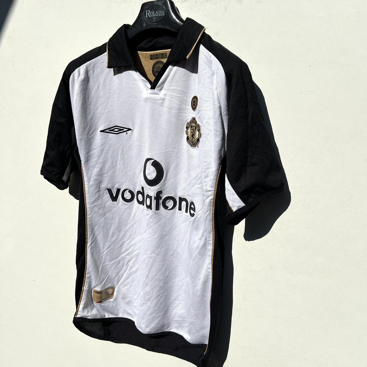 Umbro × Vintage MANCHESTER UNITED 2001-2002 DOUBLE SIDED FOOTBALL Shirt Size US S / EU 44-46 / 1 - 3 Thumbnail