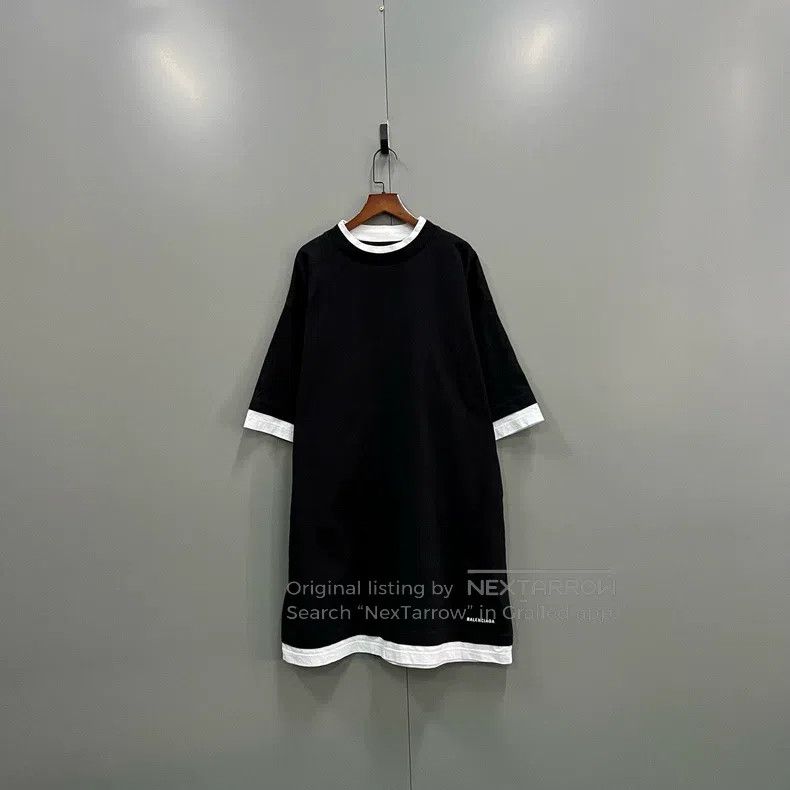 Balenciaga Balenciaga Fake two-piece printed logo short sleeve Size US S / EU 44-46 / 1 - 1 Thumbnail