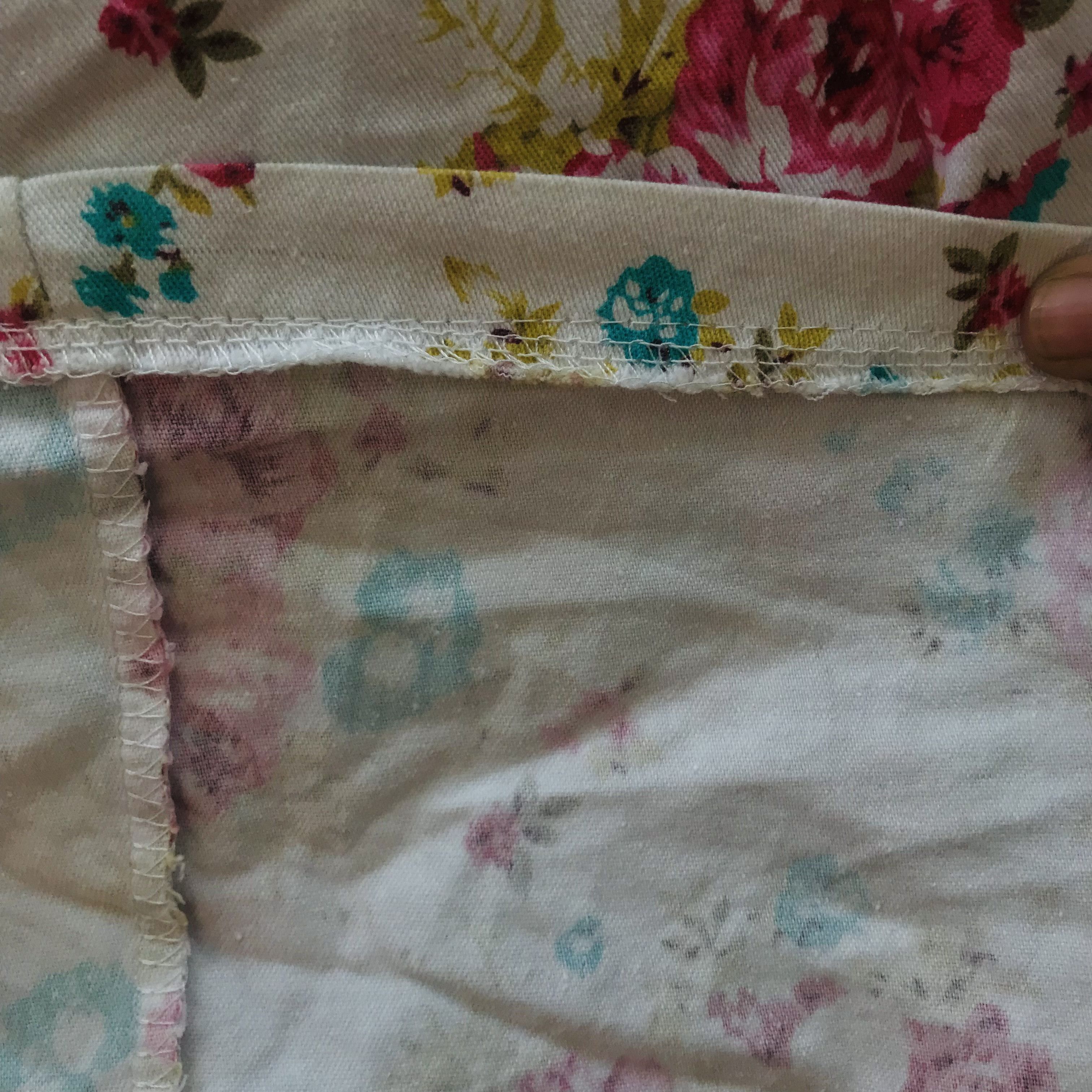 Vintage Vintage 90s Floral Minidress Size S / US 4 / IT 40 - 5 Thumbnail