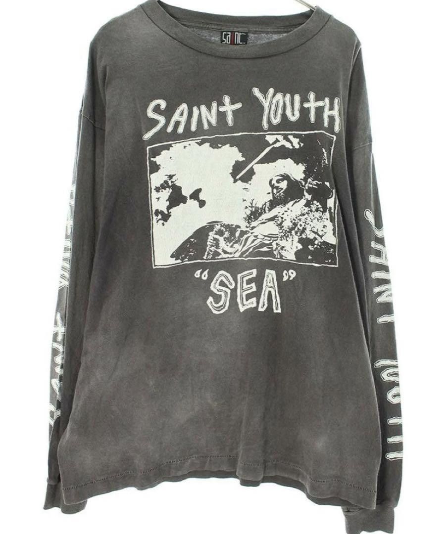 Saint Michael SAINT MICHAEL Wind And Sea Long Sleeve T-Shirt Black