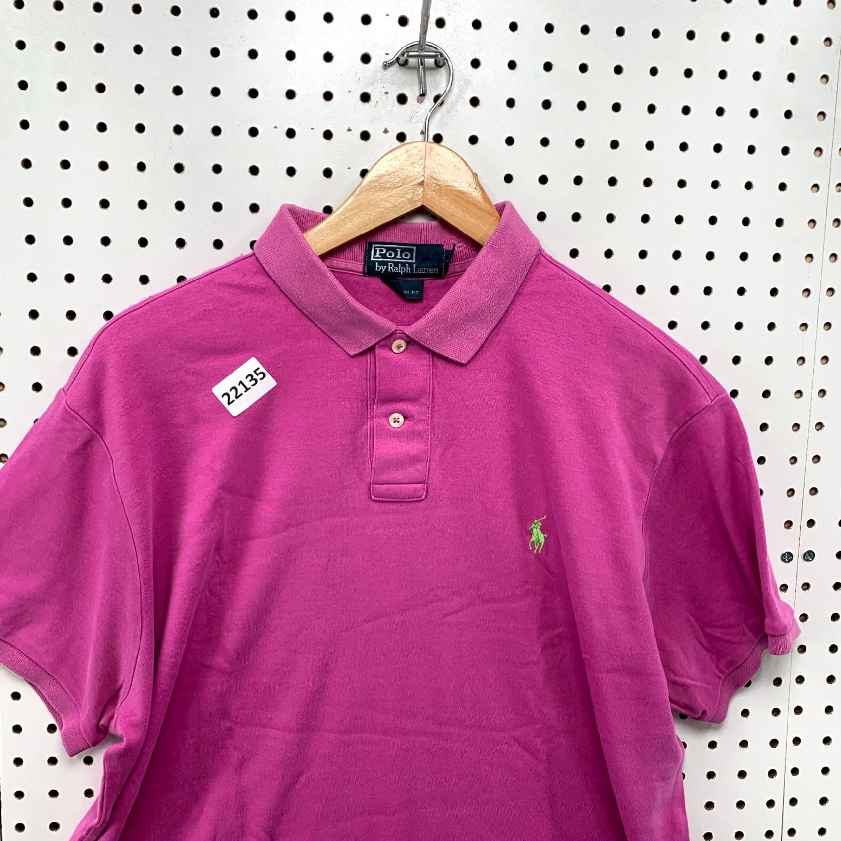 Polo Ralph Lauren Polo Ralph Lauren Polo Shirt Adult Large Pink Green Pony Short Sleeve Mens Size US L / EU 52-54 / 3 - 6 Thumbnail