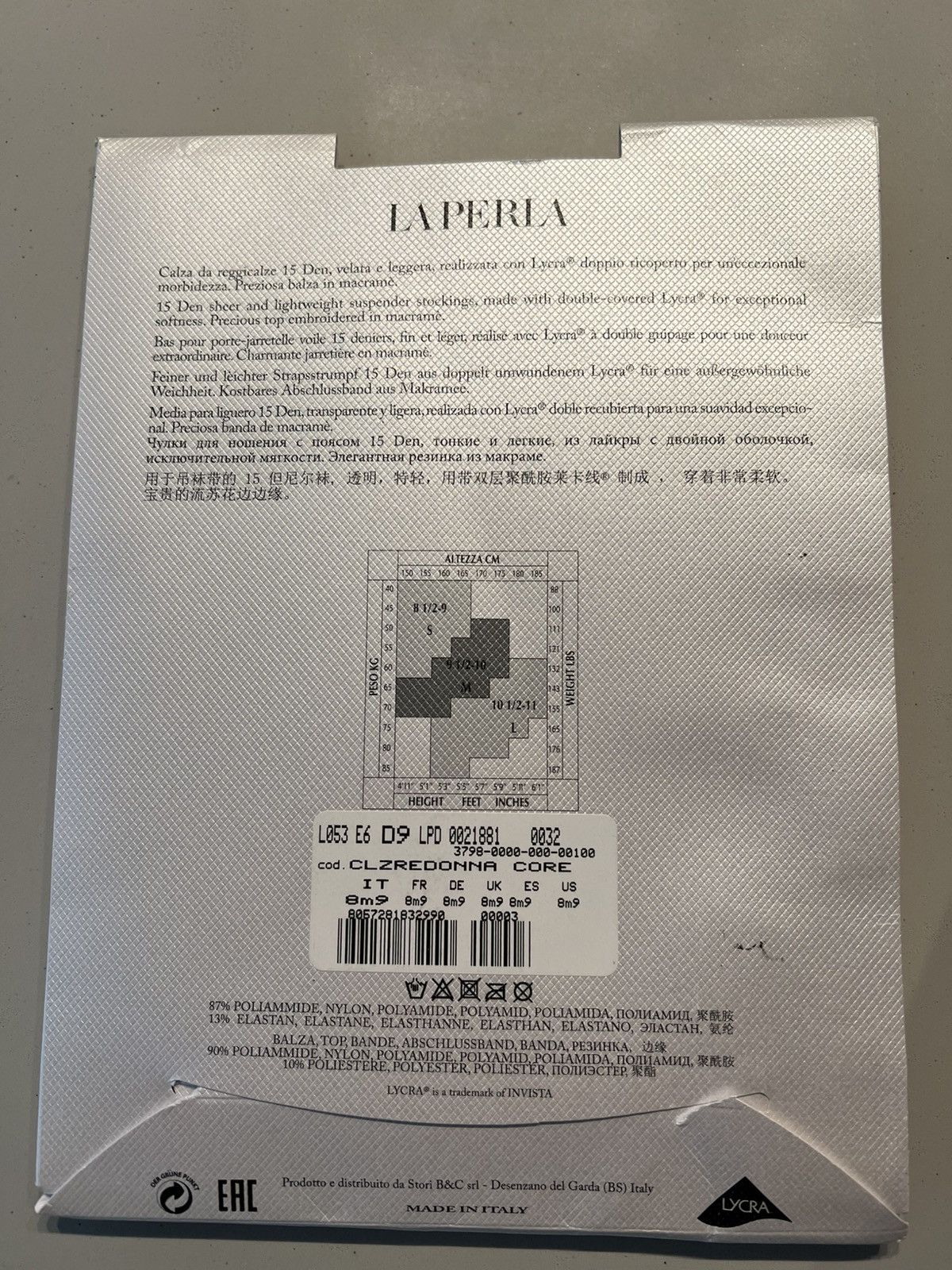 La Perla La Perla Circles Stockings Size ONE SIZE - 2 Thumbnail