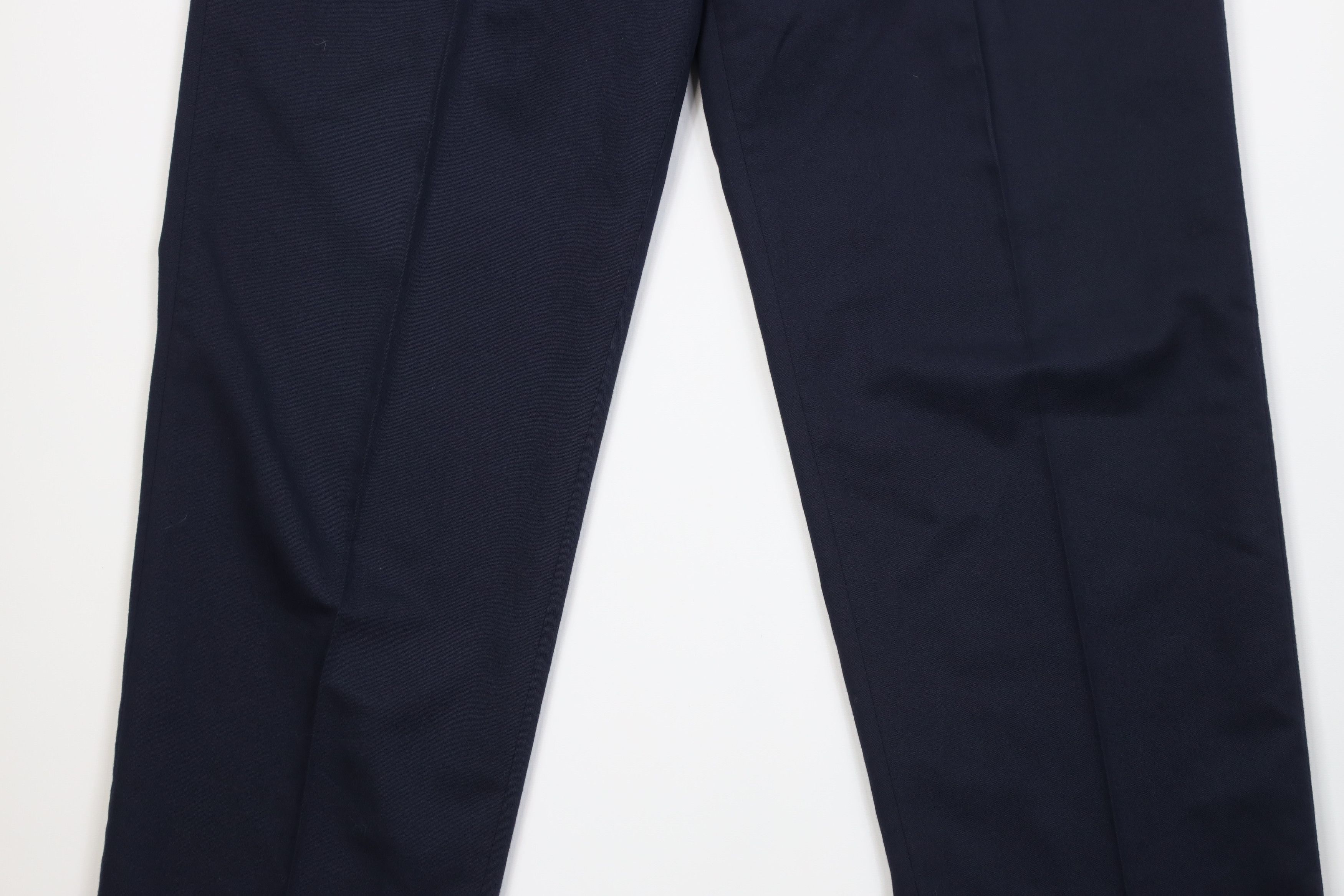 Vintage Vintage 90s Streetwear Knit Pleated Chino Pants Blue USA Size US 36 / EU 52 - 3 Thumbnail