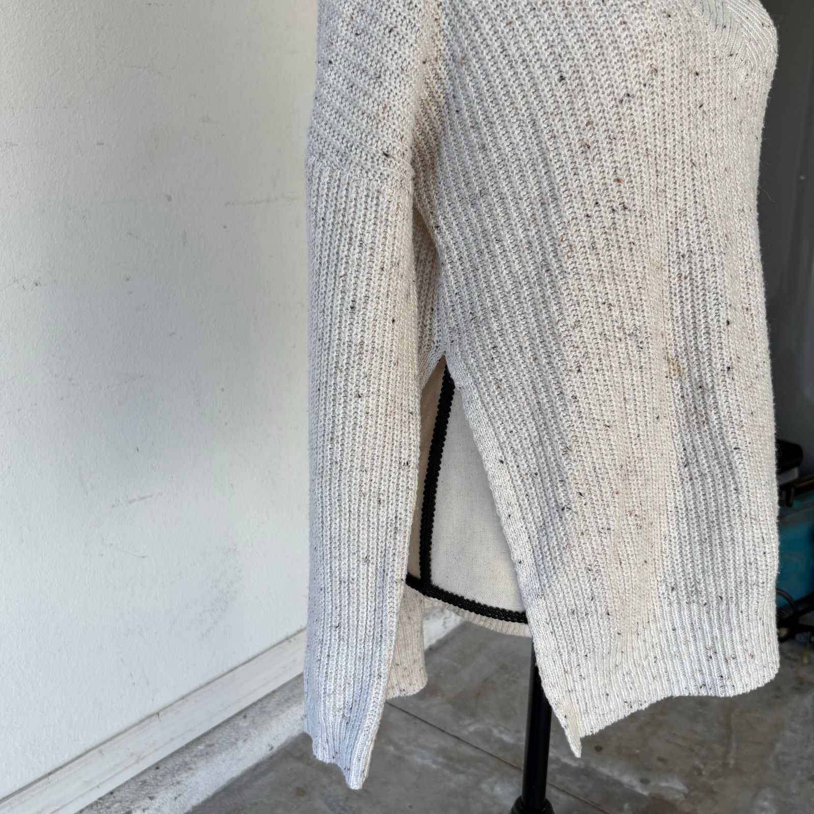 Faded Glory Faded Glory Cotton Women’s V-Neck Slit Sweater Size M / US 6-8 / IT 42-44 - 7 Thumbnail