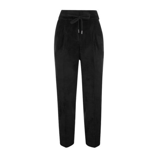 PESERICO Women Straight Pants P04887 1590A BLACK