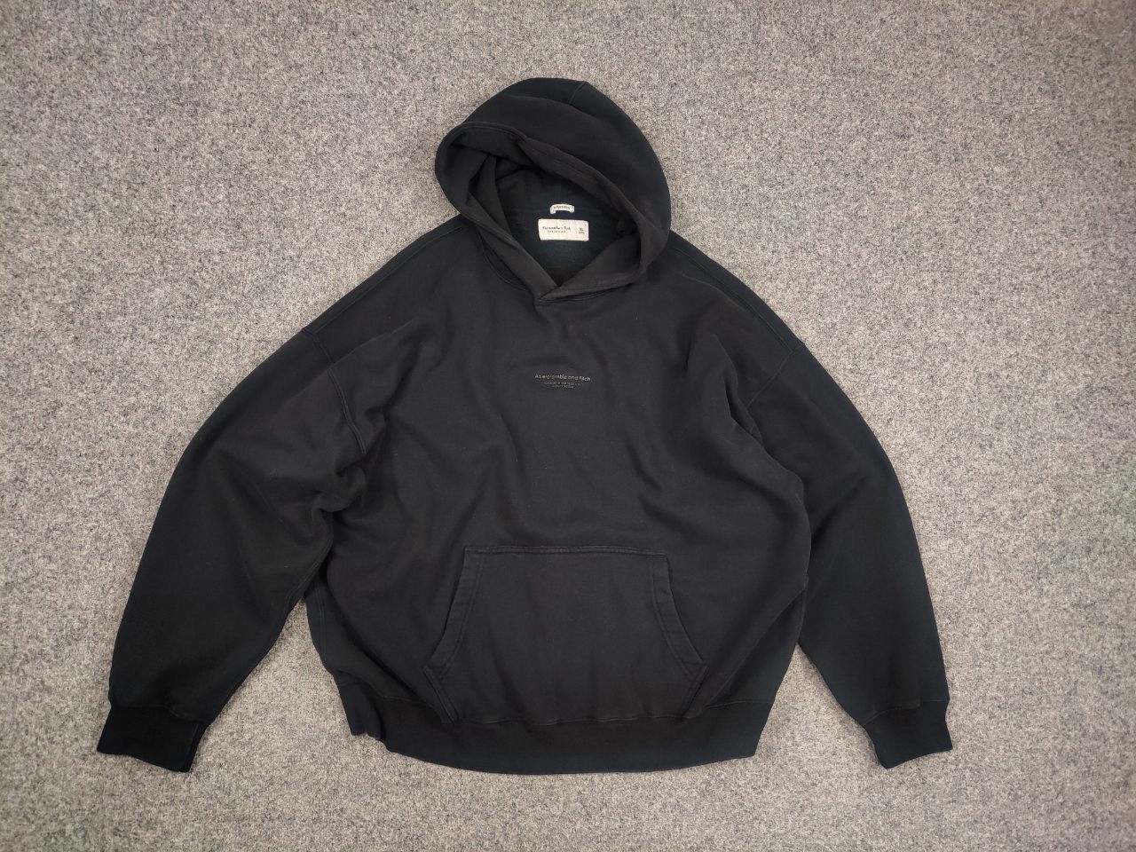 Le Grande Bleu (L.G.B.) Abercrombie & Fitch essential Oversized Dark Grafit Hoodie Size US XL / EU 56 / 4 - 10 Thumbnail