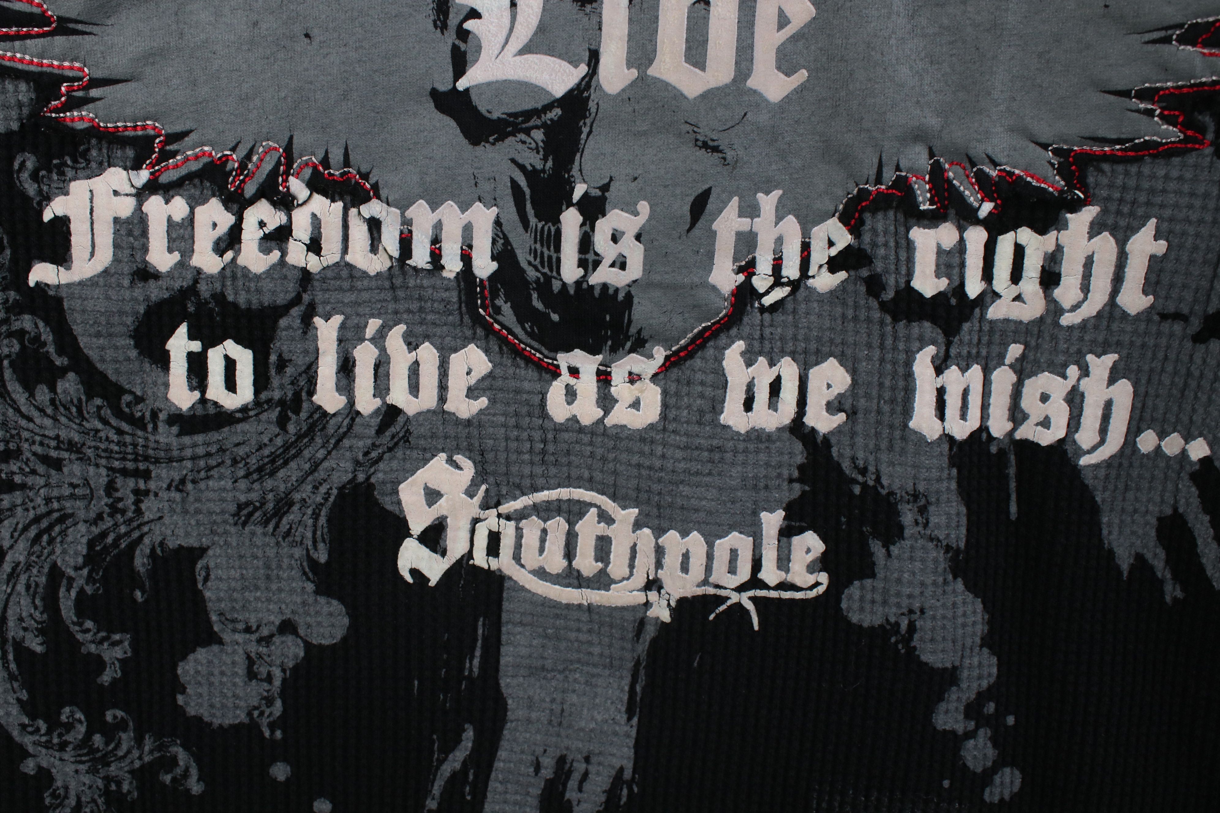 Southpole Vintage Southpole Wings Skull UFC MMA Thermal Knit T-Shirt Size US XL / EU 56 / 4 - 6 Thumbnail