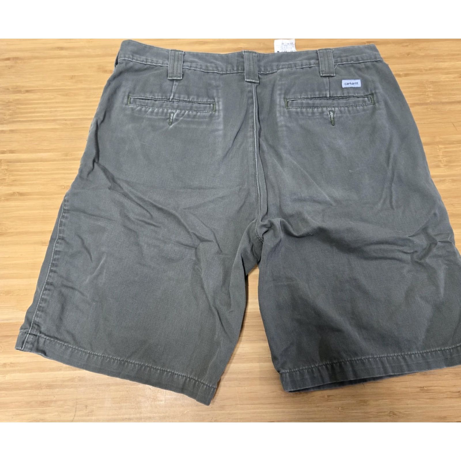 Carhartt Carhartt Shorts Mens 36 Moss Green Cotton Twill Work Chino Zip Fly B359 Casual Size US 36 / EU 52 - 4 Thumbnail